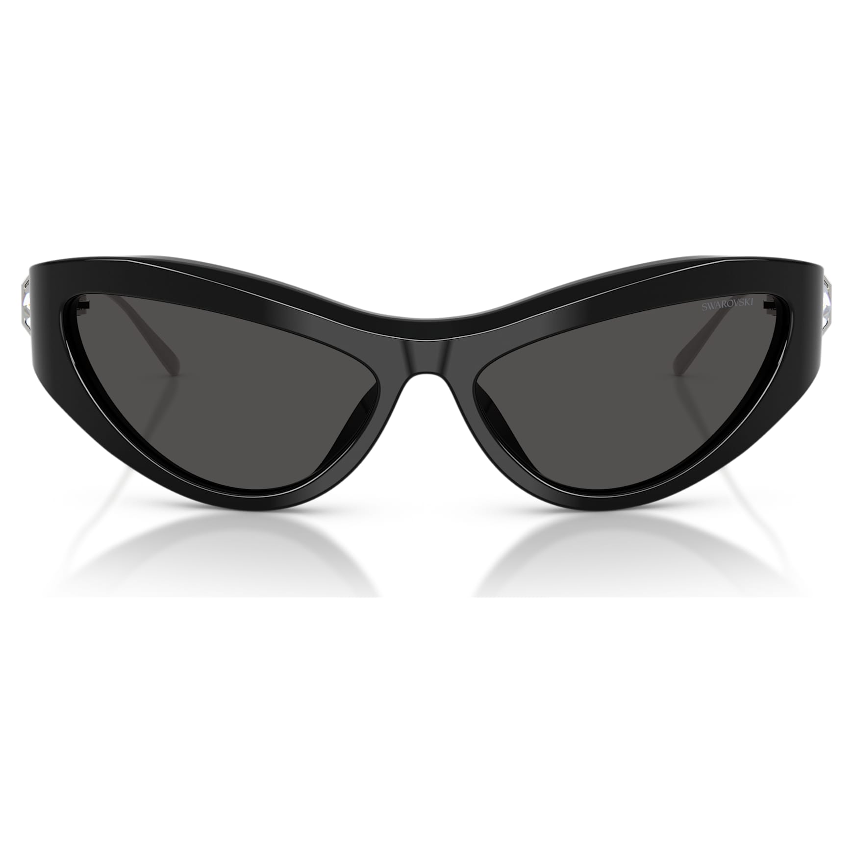 Sunglasses, Cat-Eye shape, SK6046, Black by SWAROVSKI