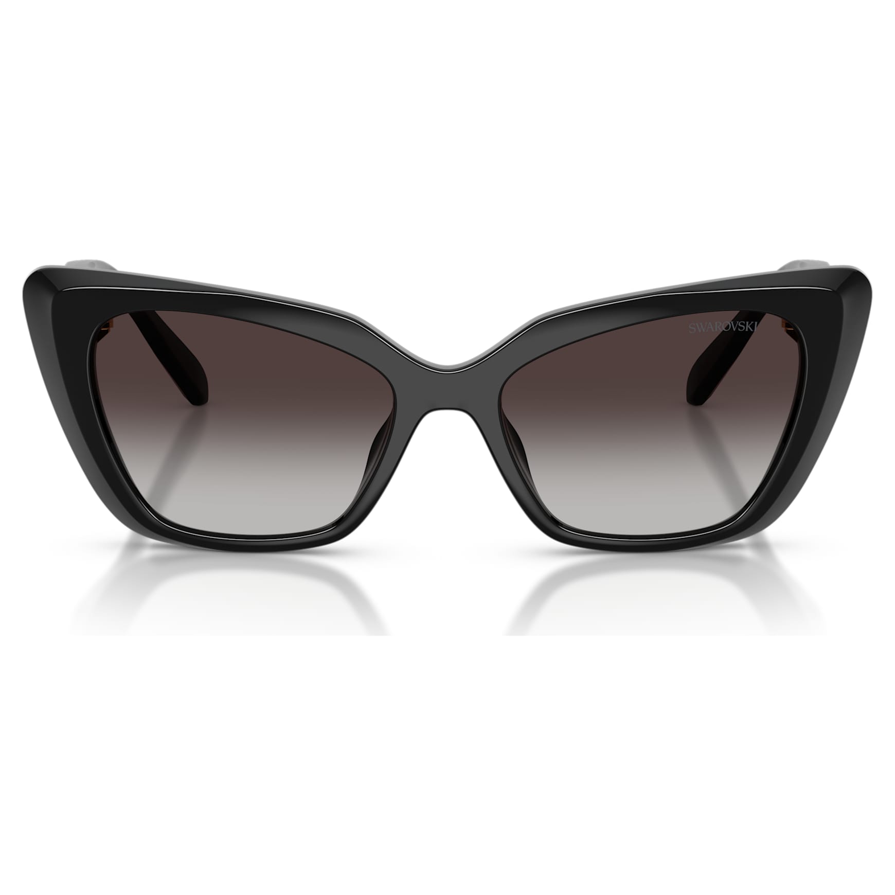 Sunglasses, Cat-Eye shape, SK6047, Black by SWAROVSKI