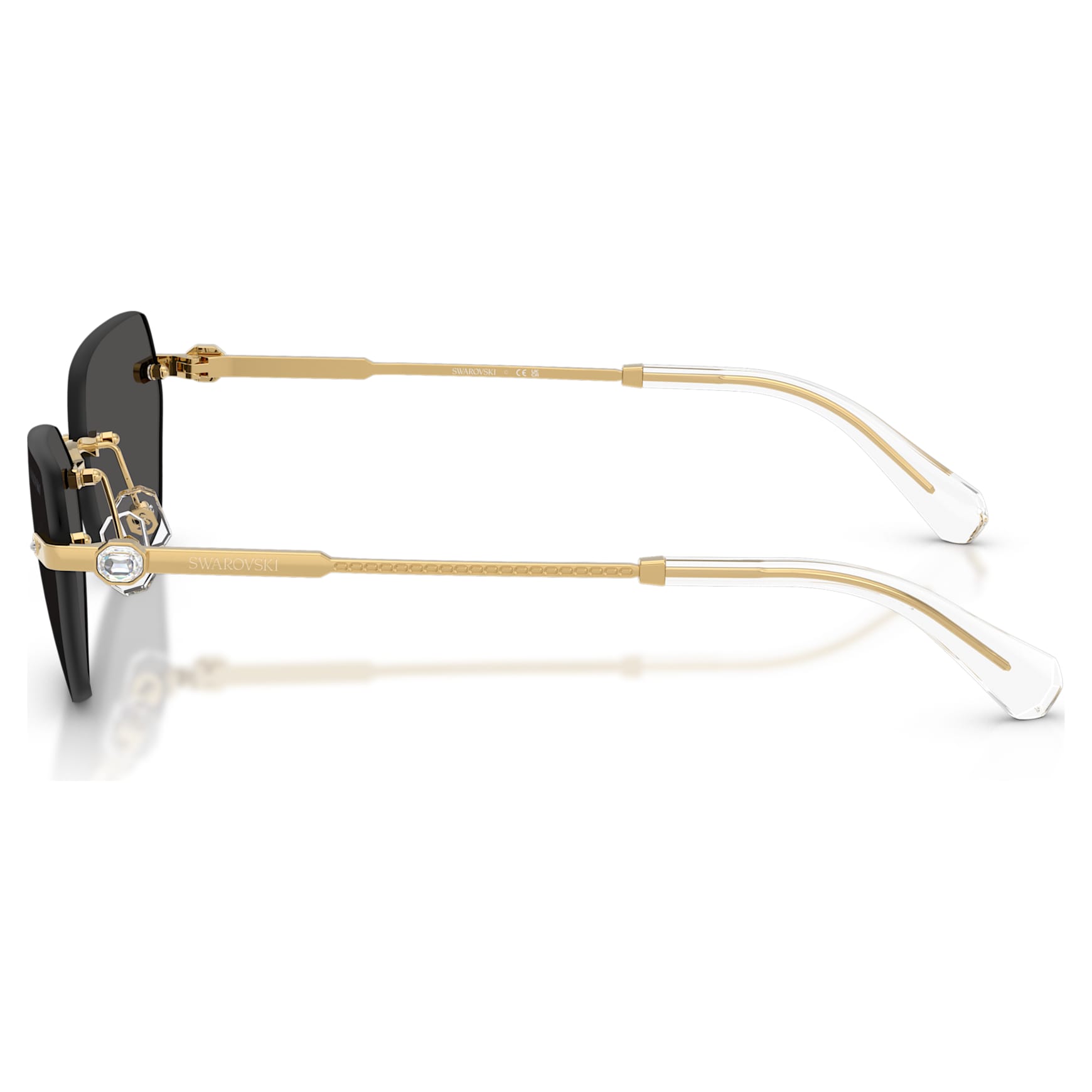 Sunglasses, Pillow shape, SK7038, Gold tone by SWAROVSKI