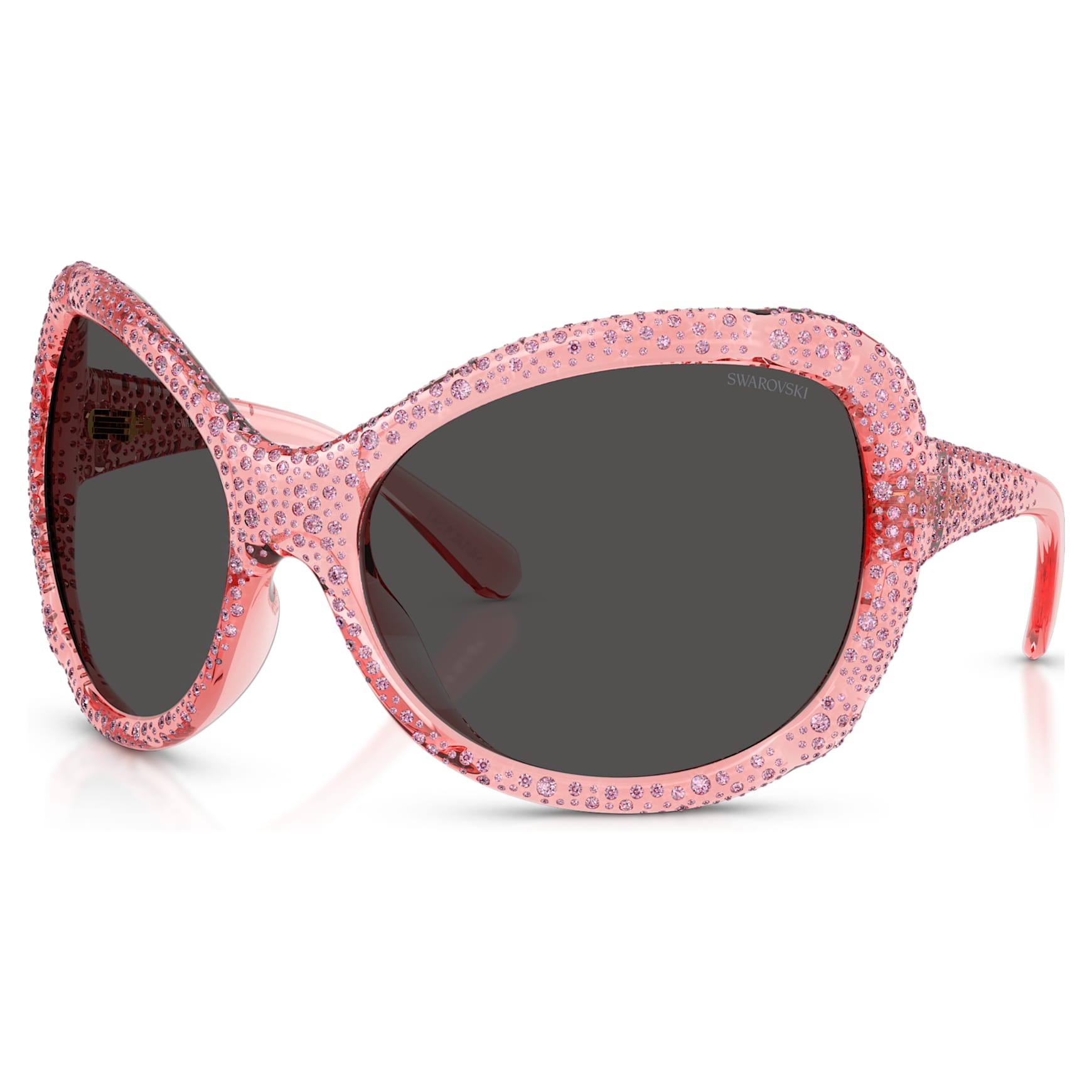 Sunglasses, Oversized, Cat-Eye shape, SK6052, Pink by SWAROVSKI