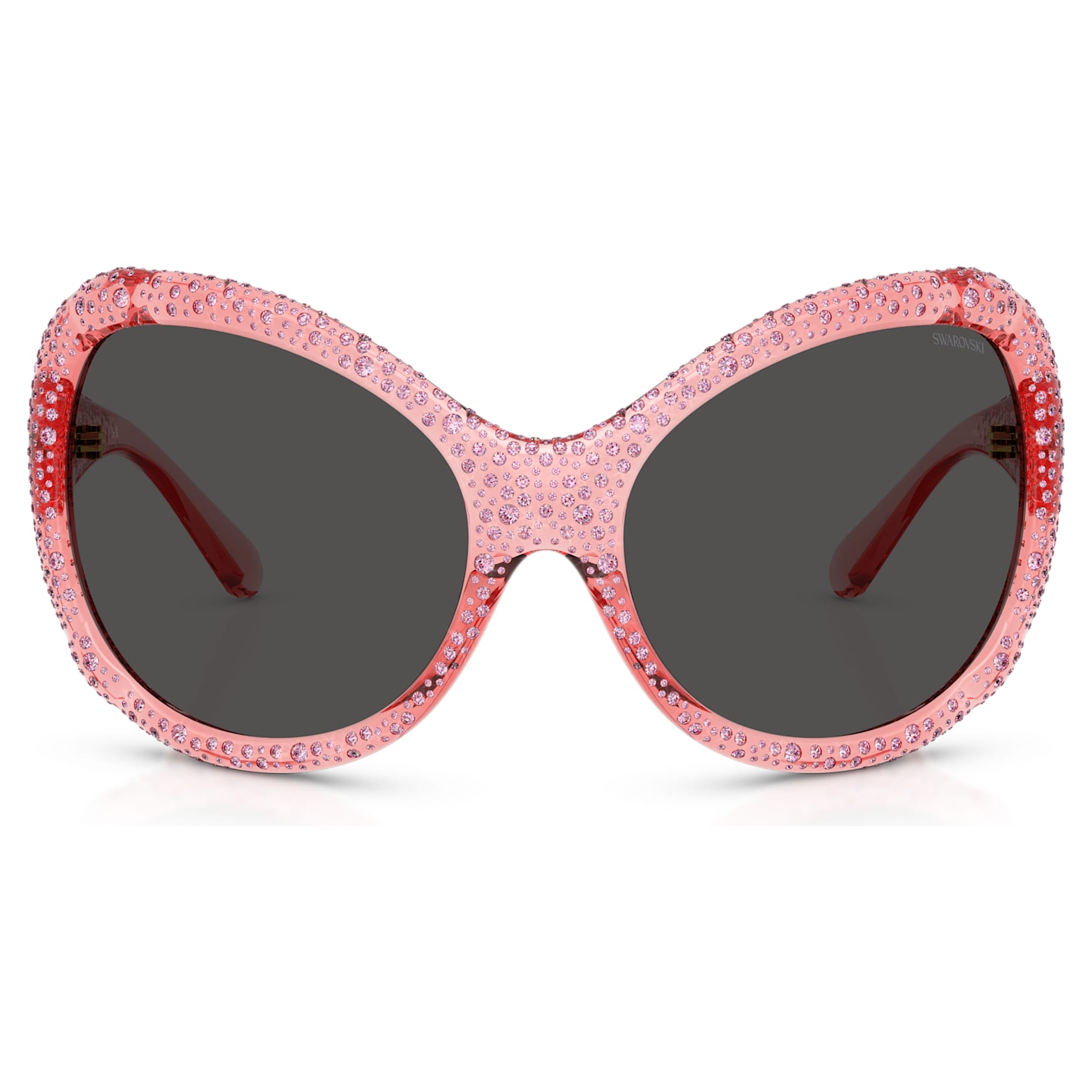 Sunglasses, Oversized, Cat-Eye shape, SK6052, Pink by SWAROVSKI