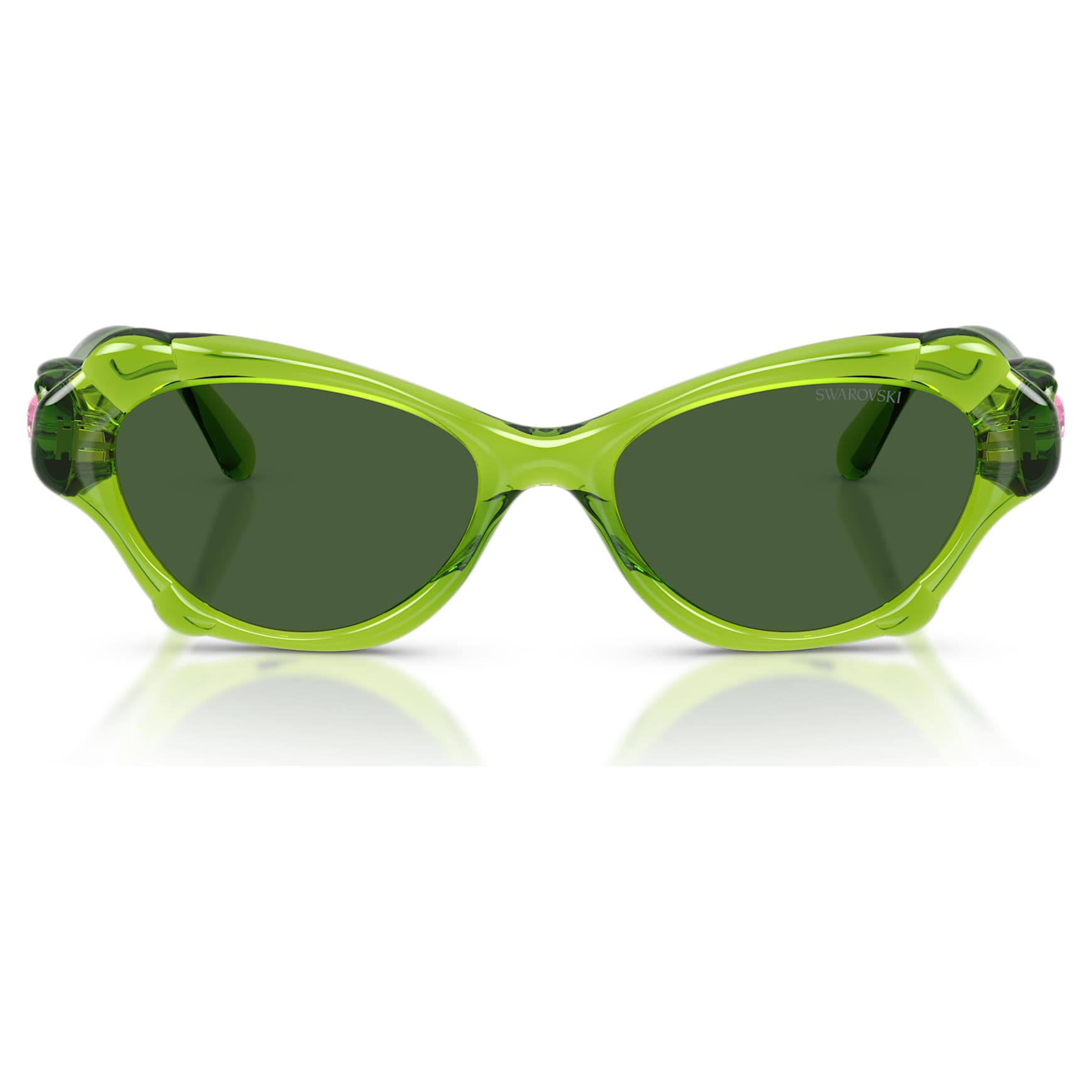 Sunglasses, Pillow shape, SK6050, Green by SWAROVSKI