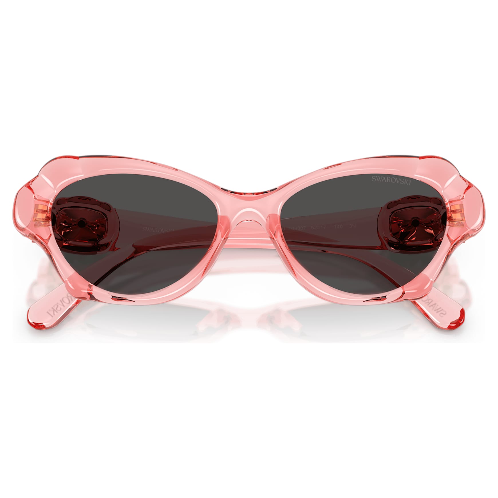 Ochelari de soare, Formă de pernă, SK6050, Roz - Swarovski, 5738140