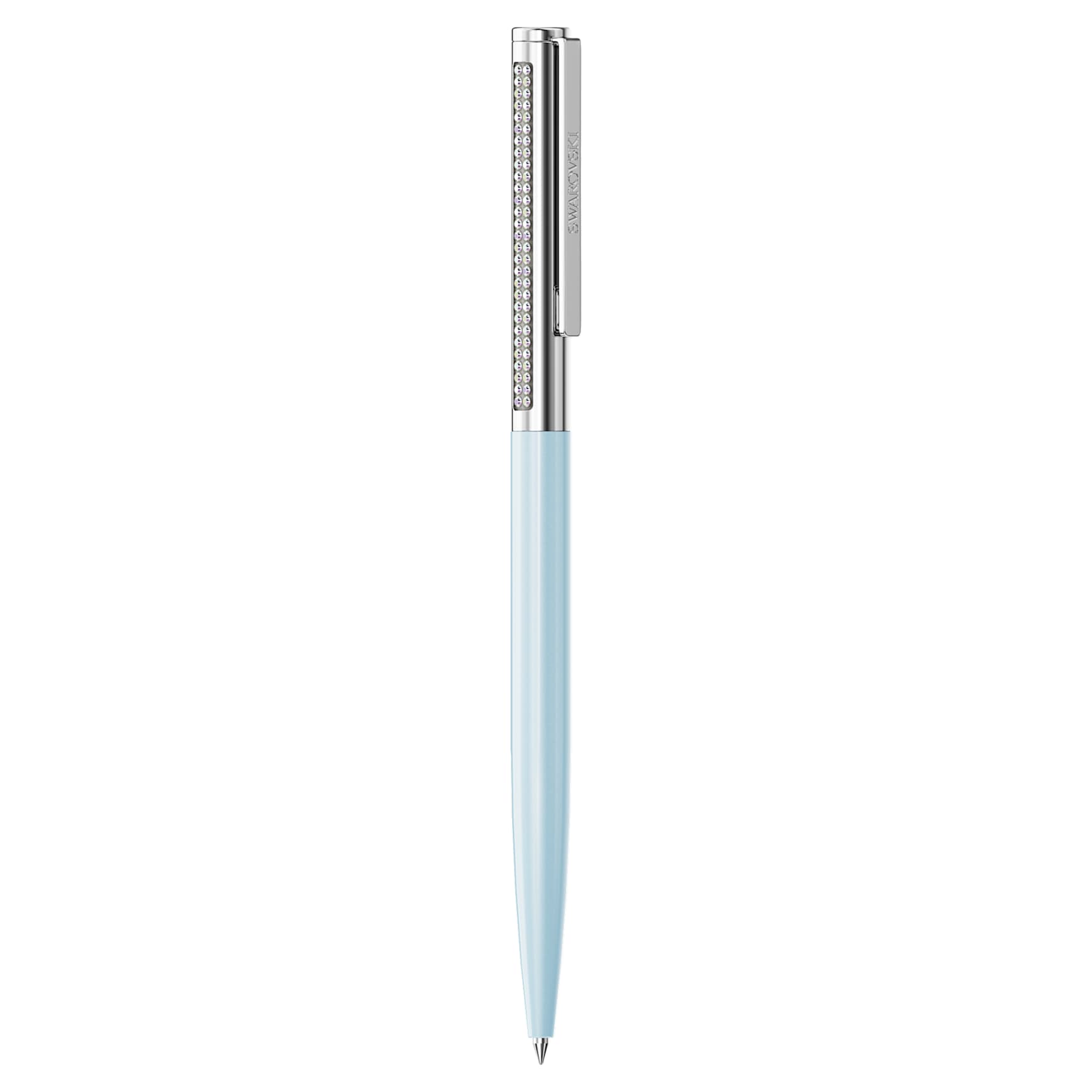 Matrix Tennis ballpoint pen, Blue, Chrome plated by SWAROVSKI