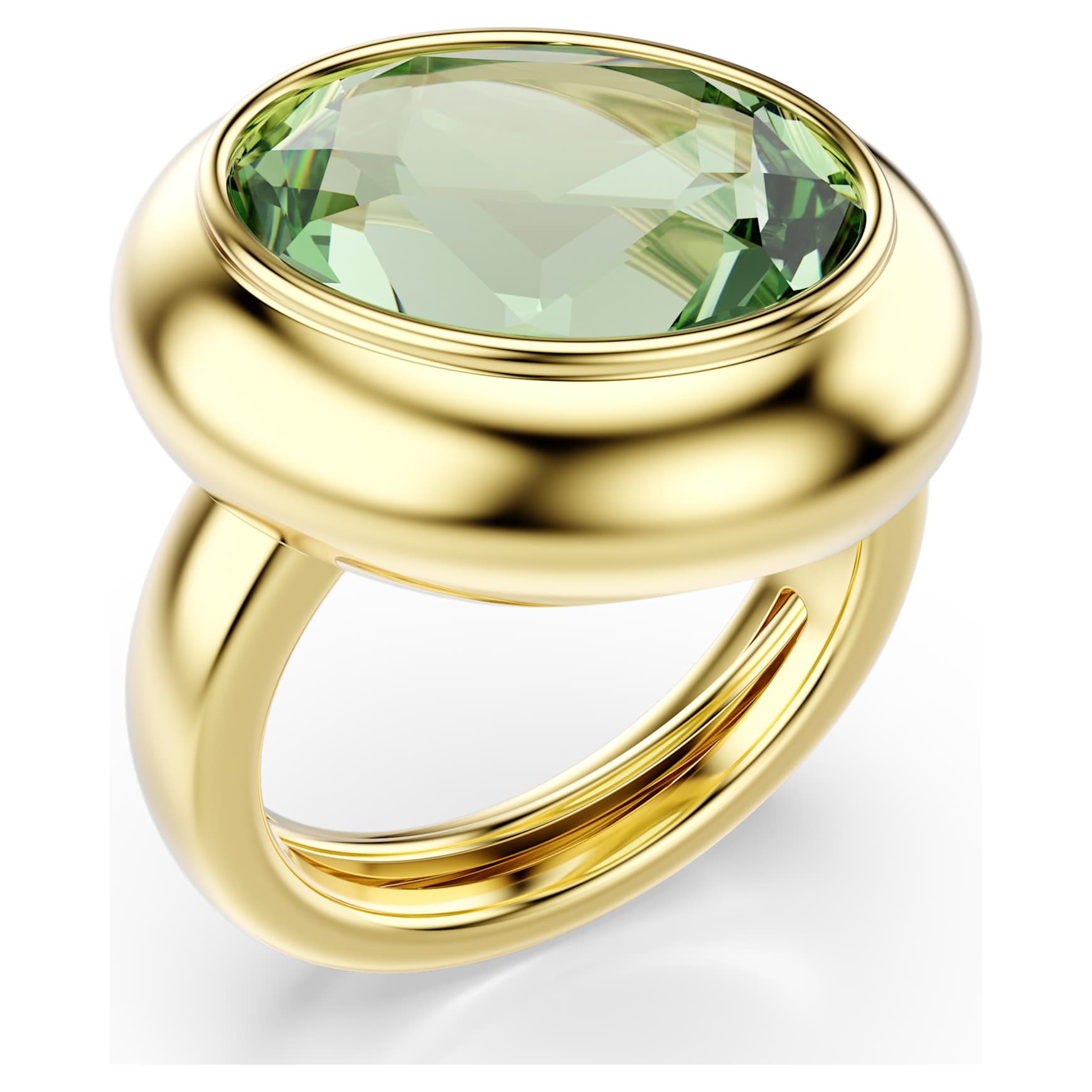 Gema motif ring, Set (3), Multicoloured, Gold-tone plated by SWAROVSKI