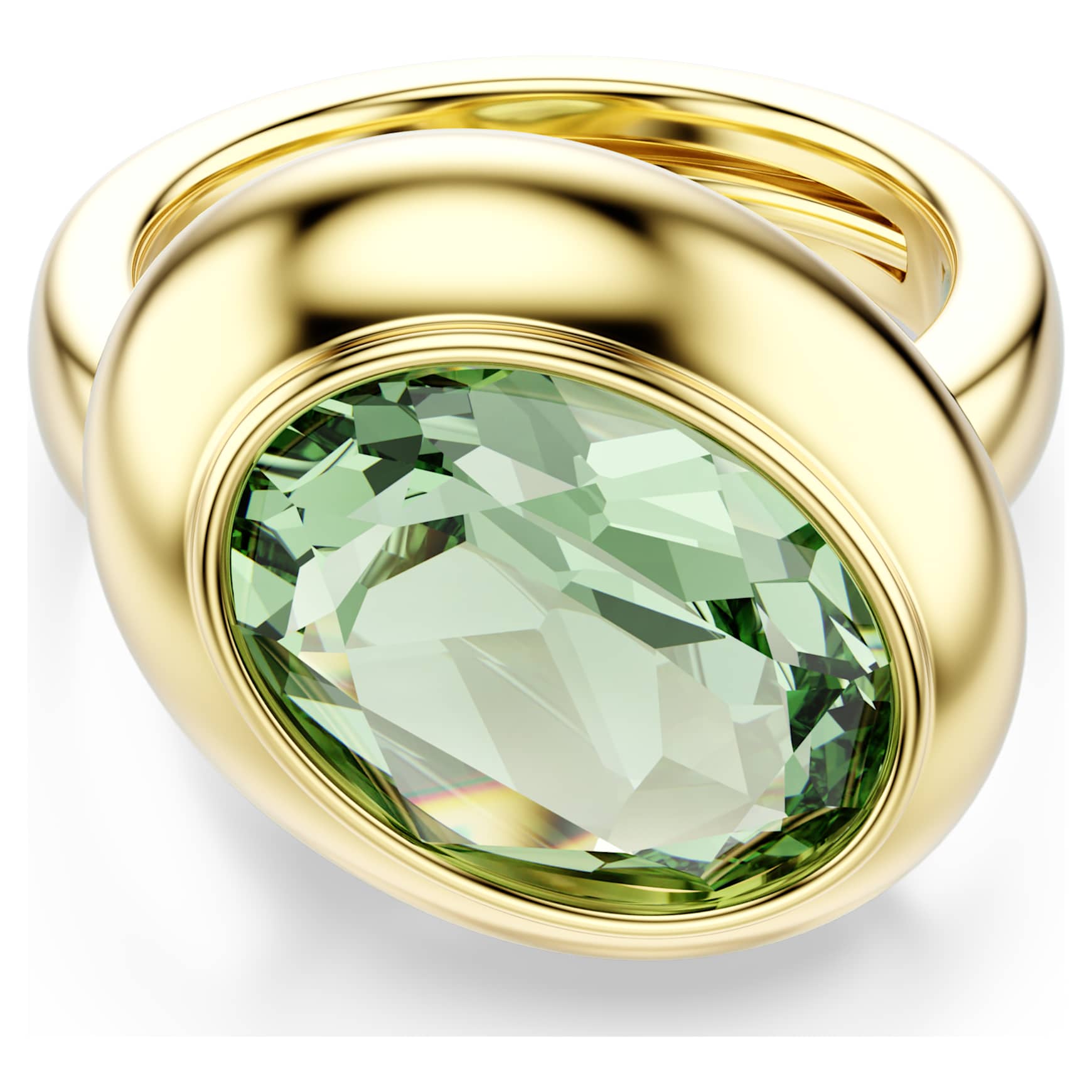 Gema motif ring, Set (3), Multicoloured, Gold-tone plated by SWAROVSKI