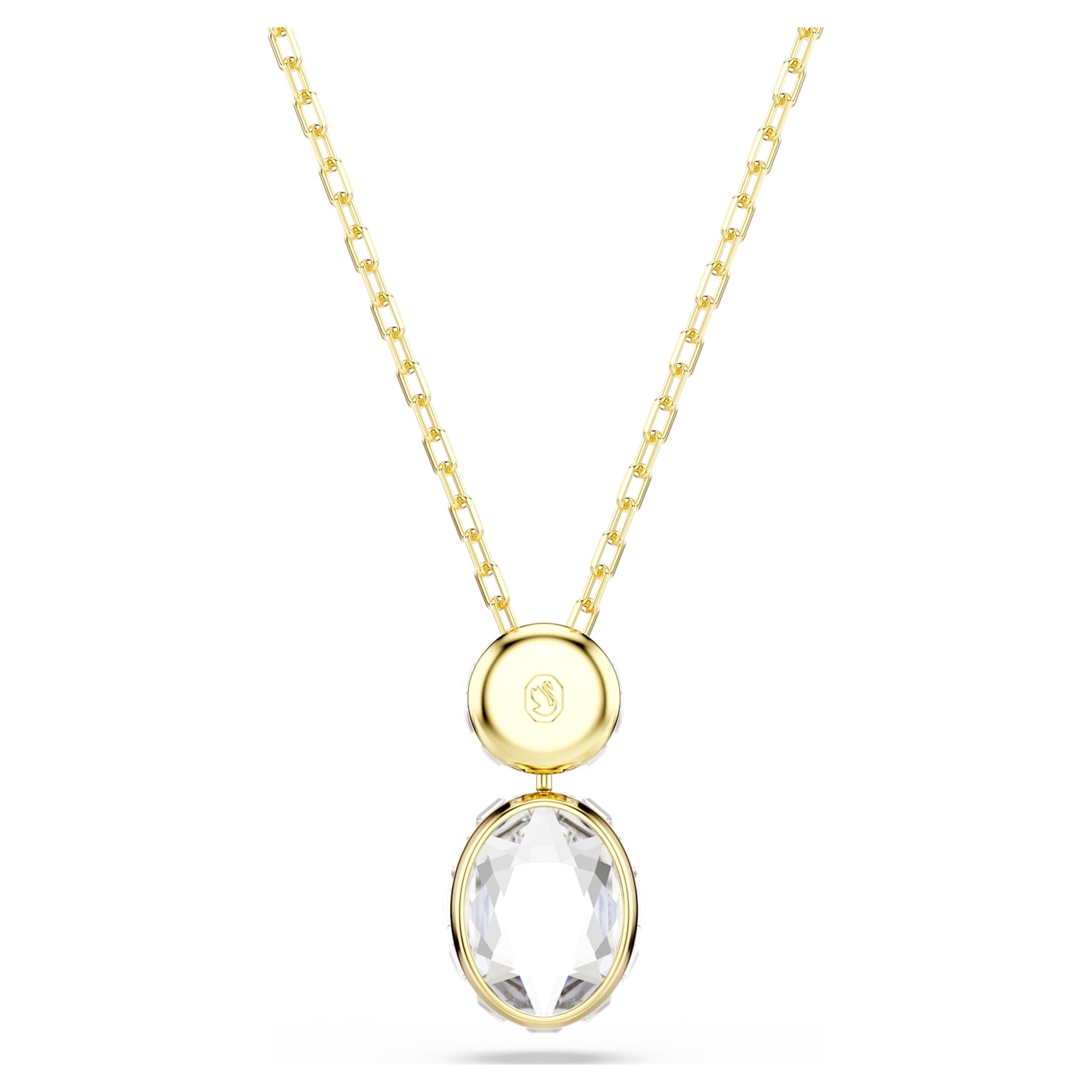 Chroma pendant, Mixed cuts, Multicoloured, Gold-tone plated by SWAROVSKI