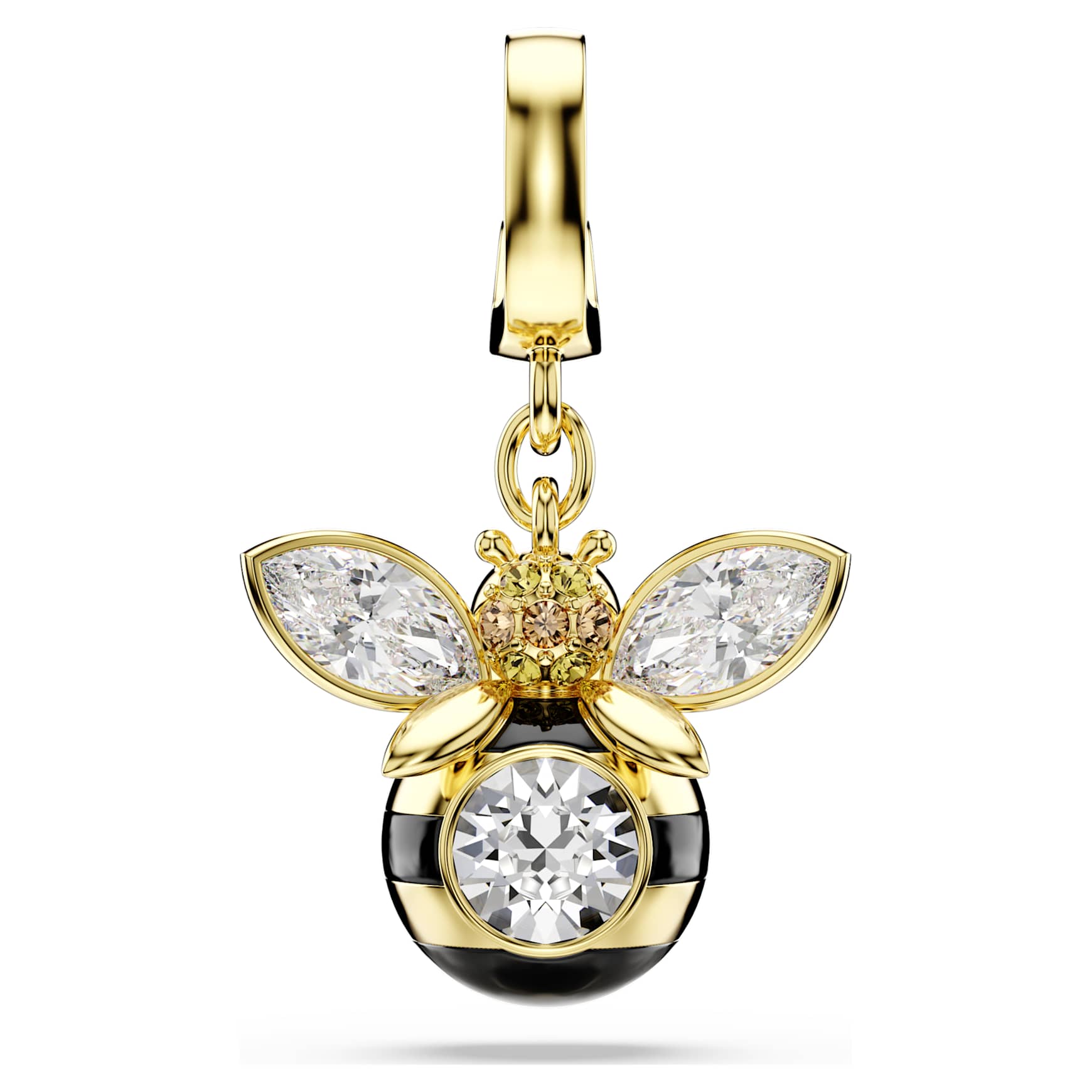 Idyllia charm, Mixed cuts, Bee, Multicoloured, Gold-tone plated by SWAROVSKI