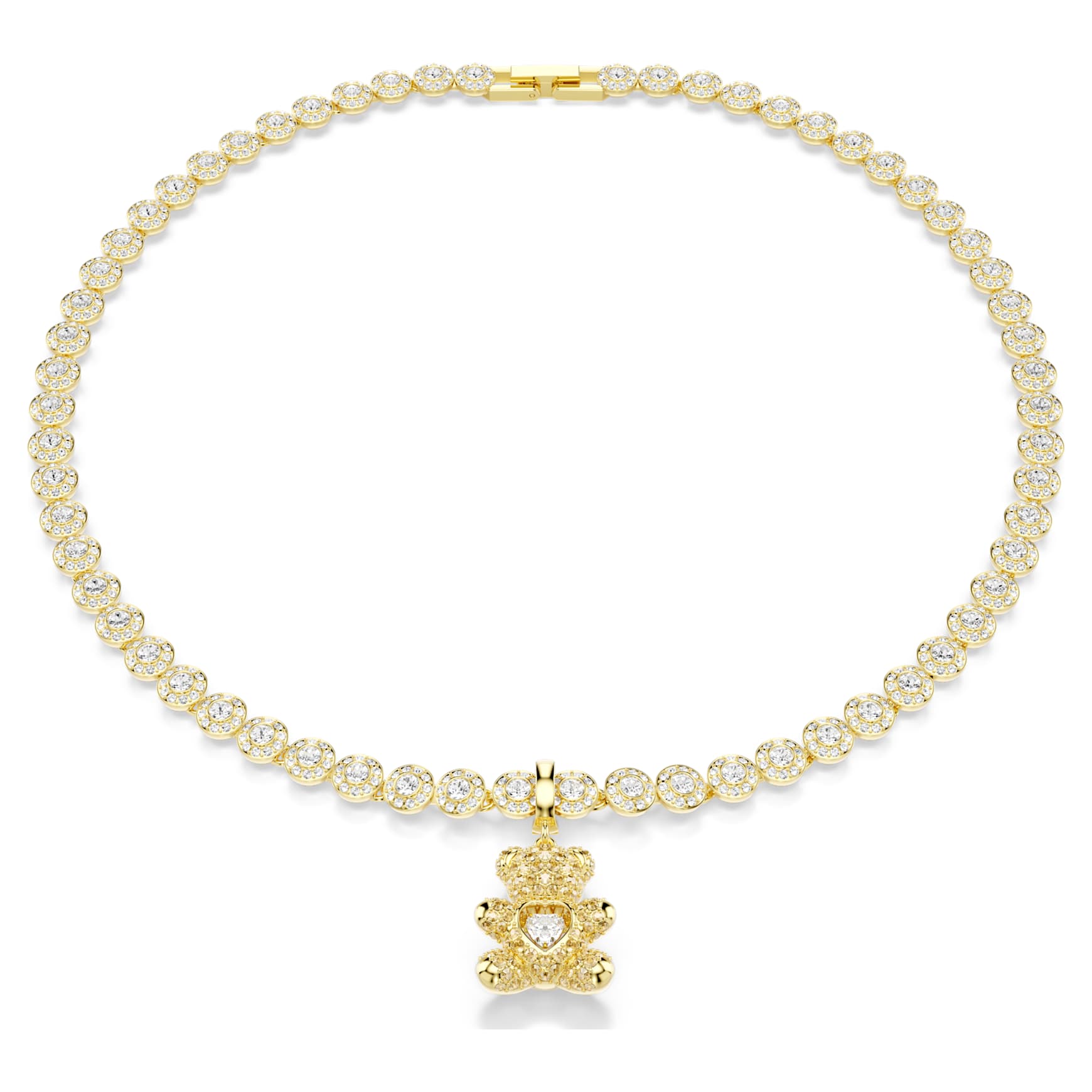 Idyllia charm, Mixed cuts, Teddy, 18K gold finish