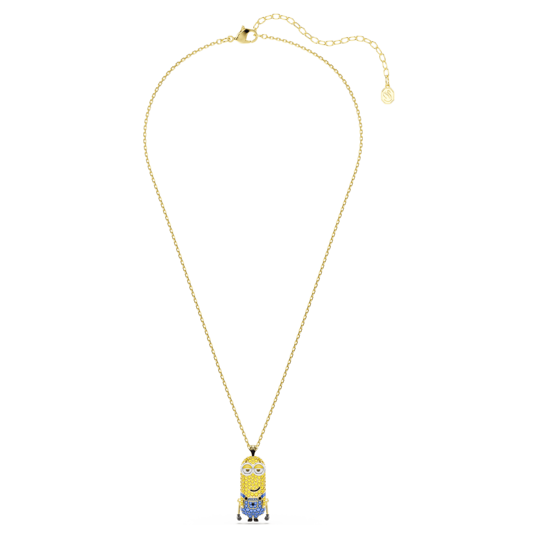 Minions Kevin pendant, Pavé, Multicoloured, Gold-tone plated