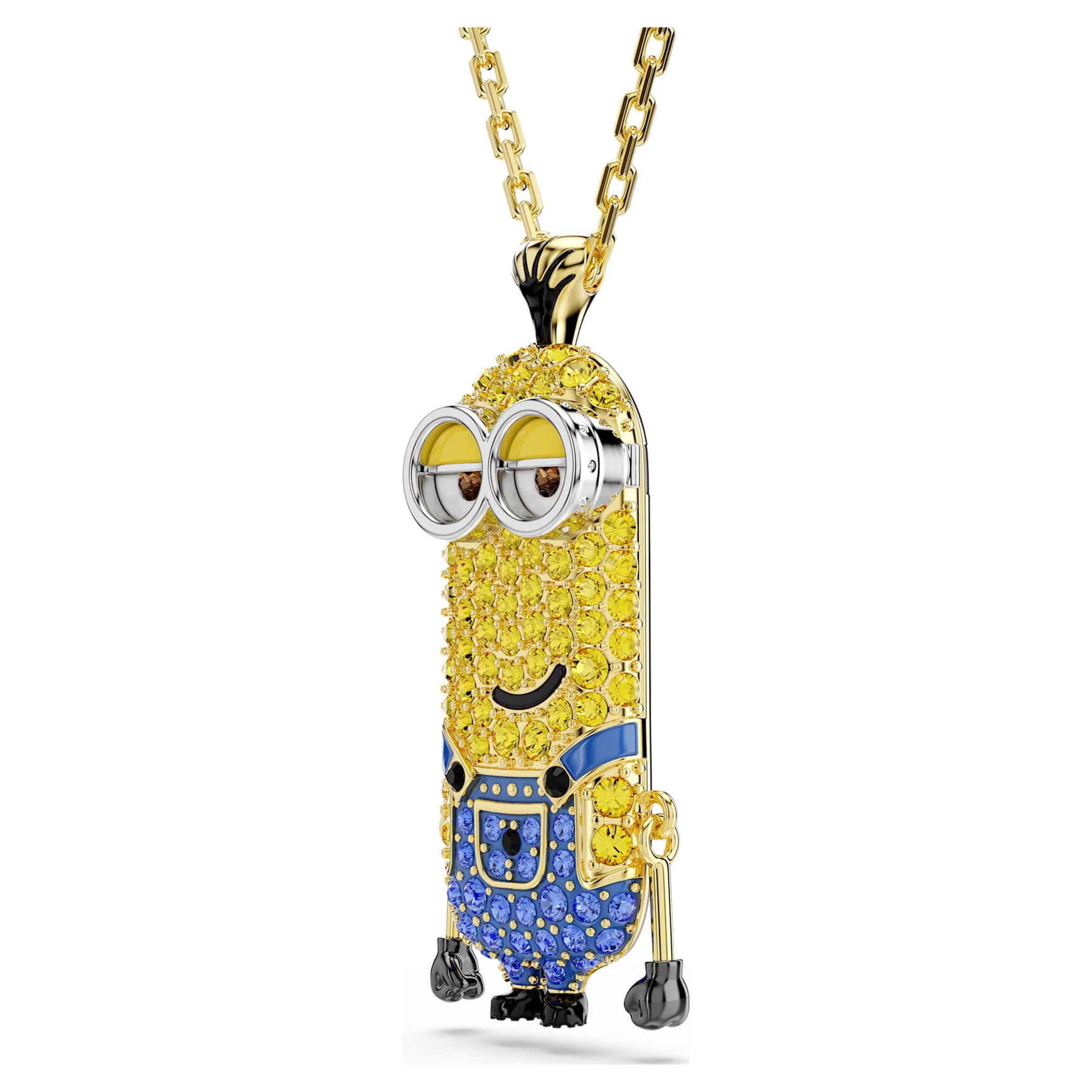 Minions Kevin pendant, Pavé, Multicoloured, Gold-tone plated