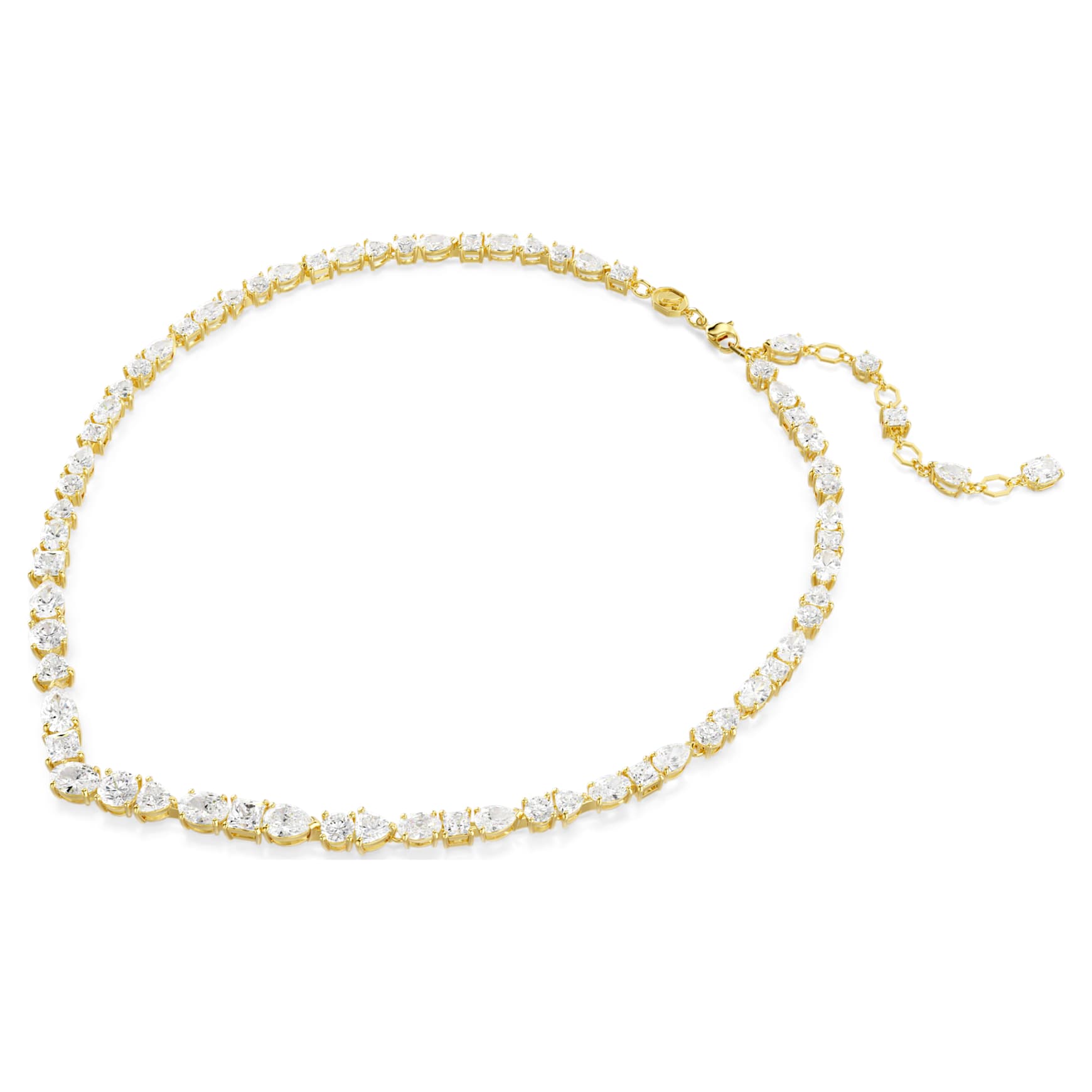 Mesmera necklace, Mixed cuts, White