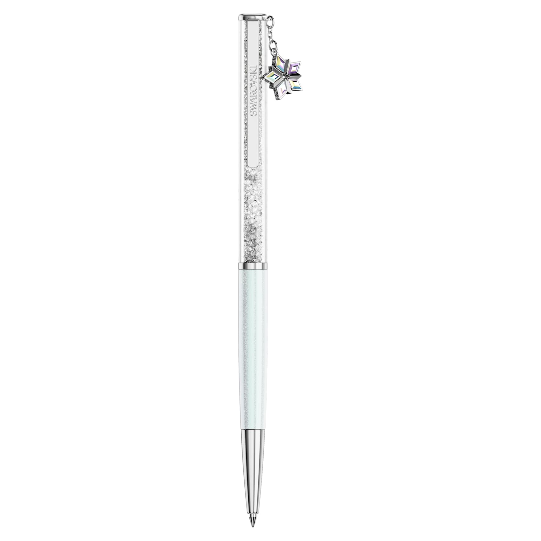 Annual Edition Crystalline ballpoint pen 2027 ballpoint pen, White lacquered, chrome plated