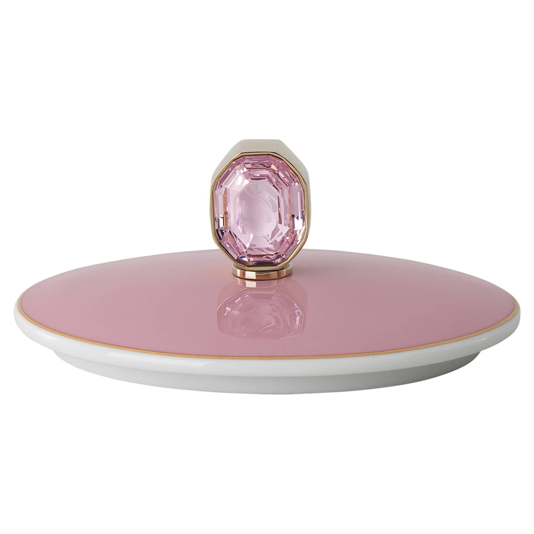 Idyllia sugar bowl, Porcelain, Pink by SWAROVSKI
