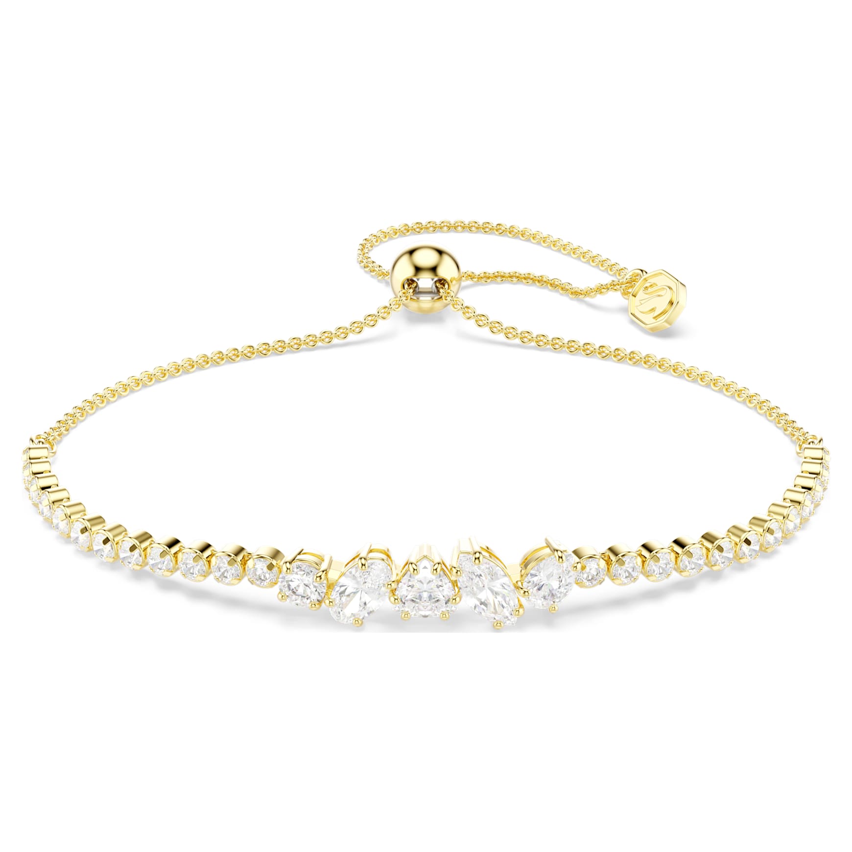 Mesmera bracelet, Mixed cuts, White