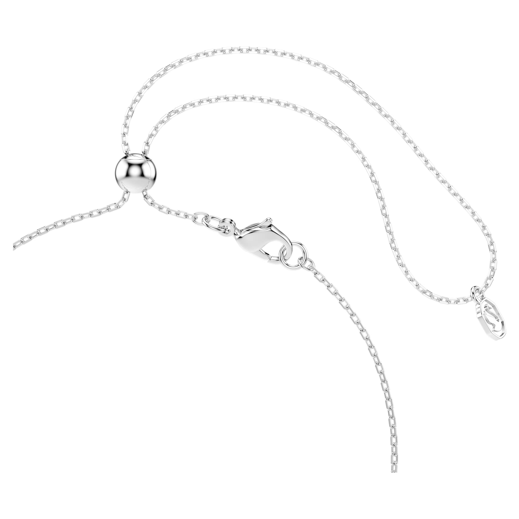 Ariana Grande x Swarovski Y necklace, Mixed cuts, Dragonfly, Multicoloured, Rhodium plated