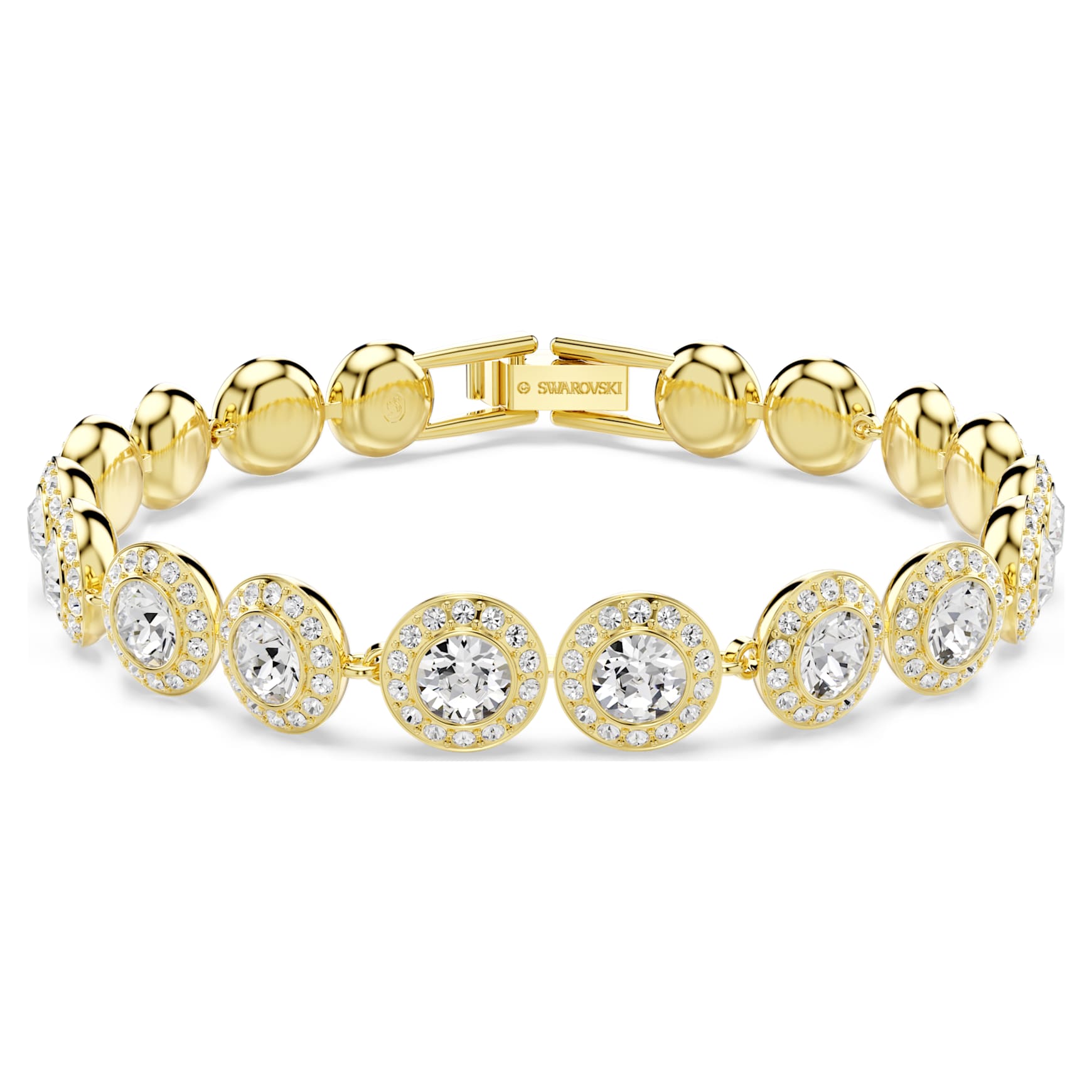 Una Angelic set, Set (3), Round cut, White, 18K gold finish