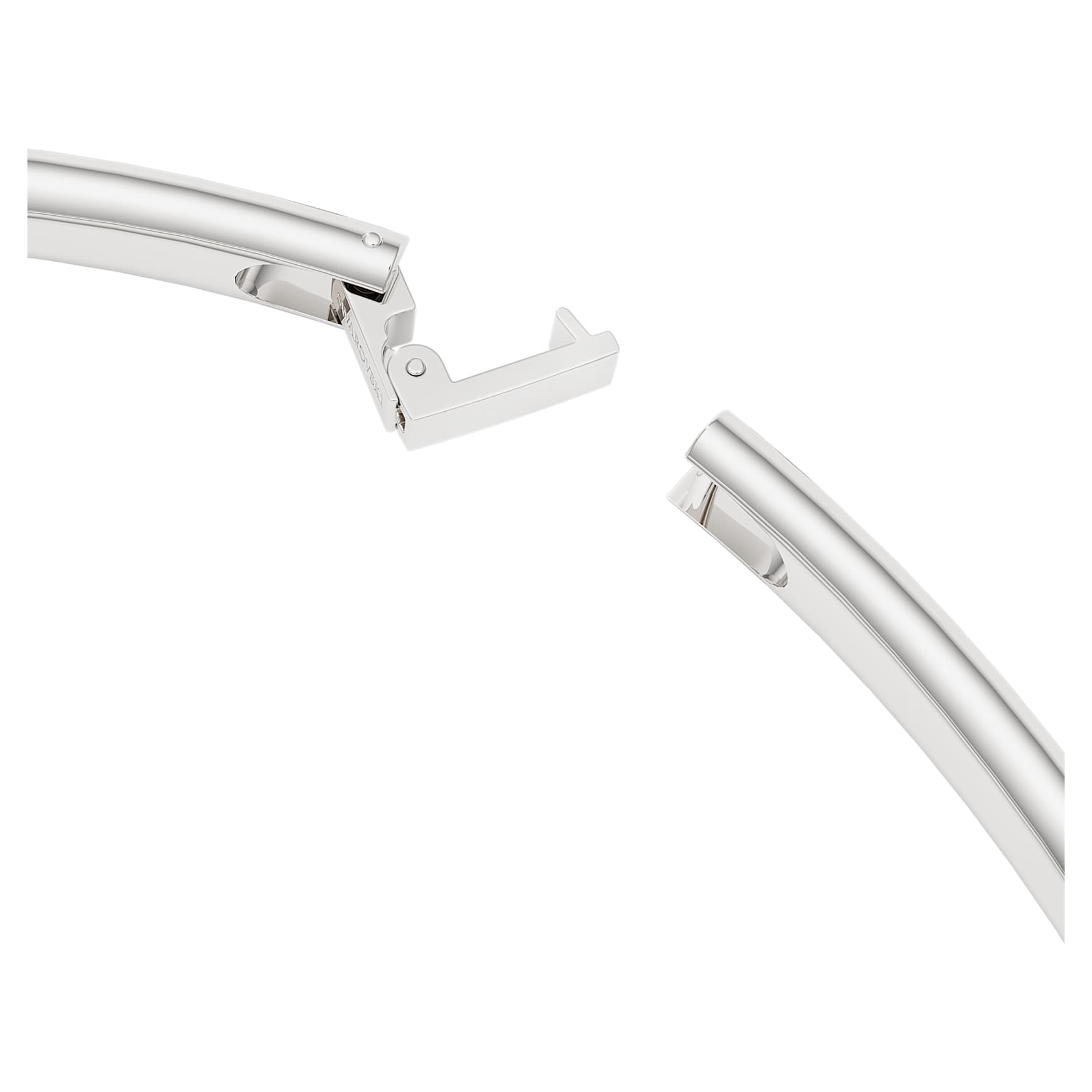 Classica choker, Statement, Round cut, White, Sterling silver