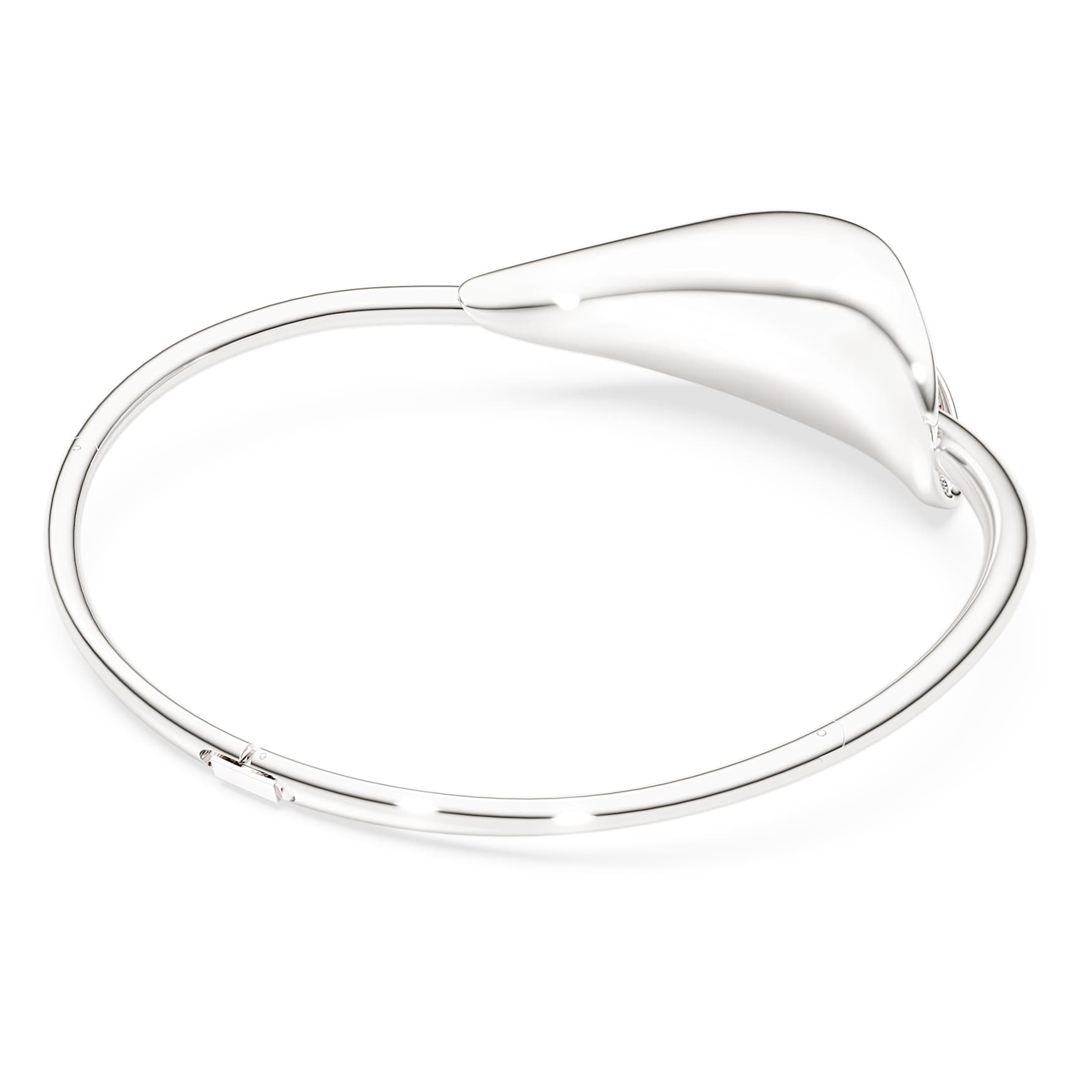 Swarovski Classica choker, Statement, Round cut, White, Sterling silver