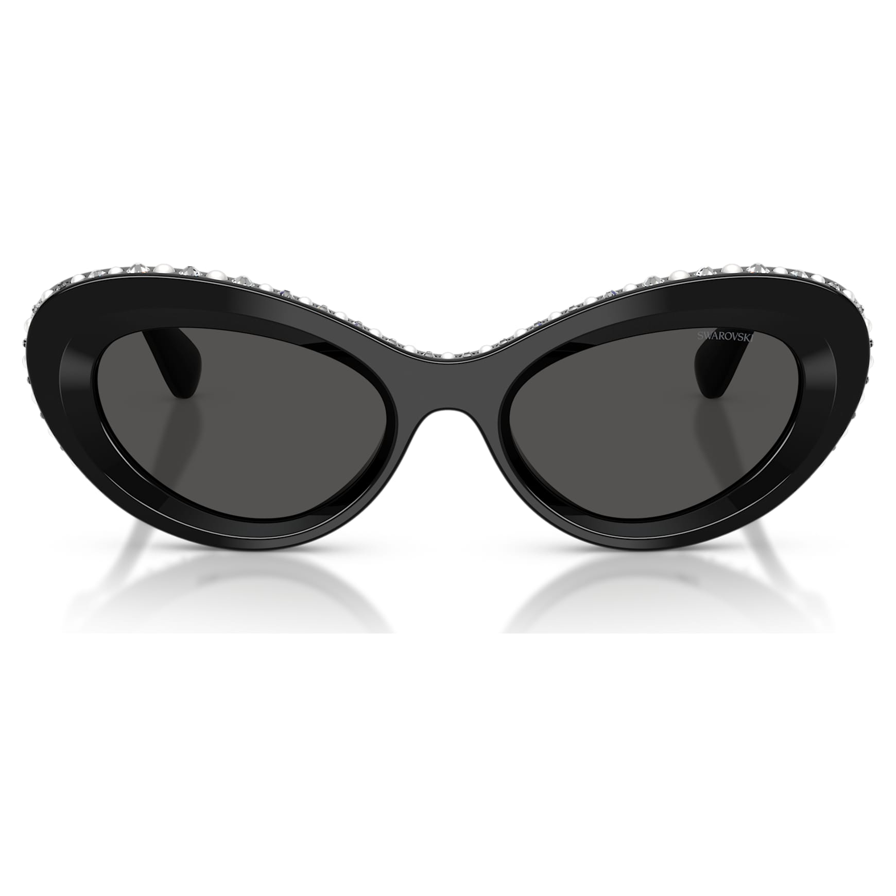 Sunglasses, Cat-Eye shape, SK6061U, Black by SWAROVSKI