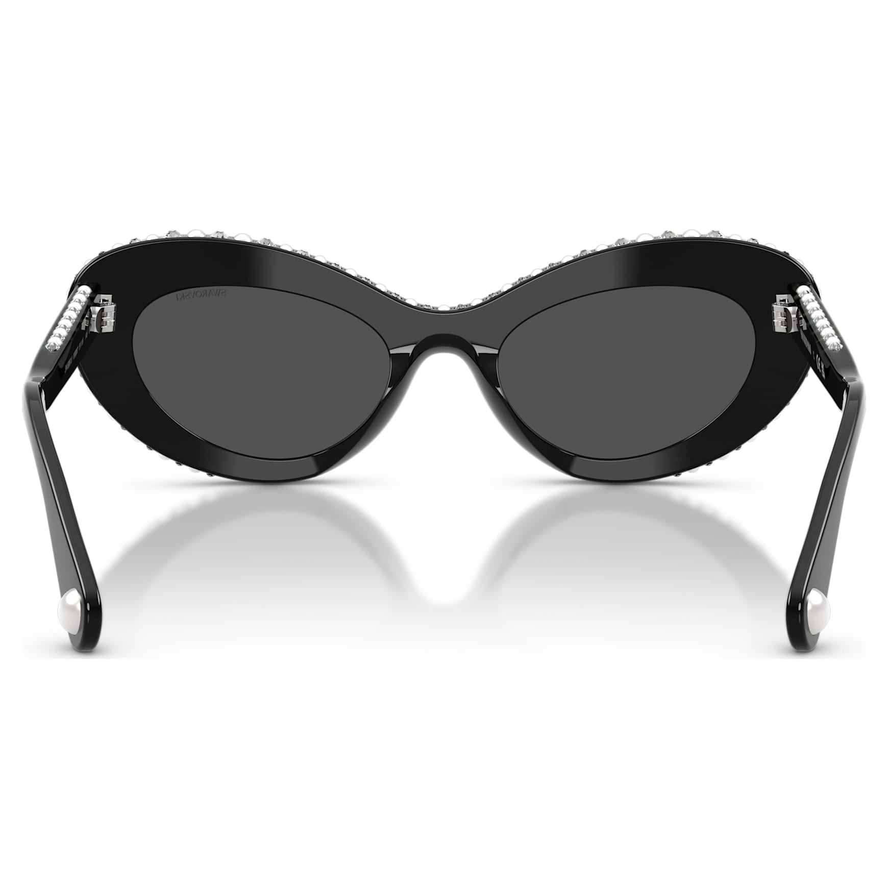 Sunglasses, Cat-Eye shape, SK6061U, Black by SWAROVSKI