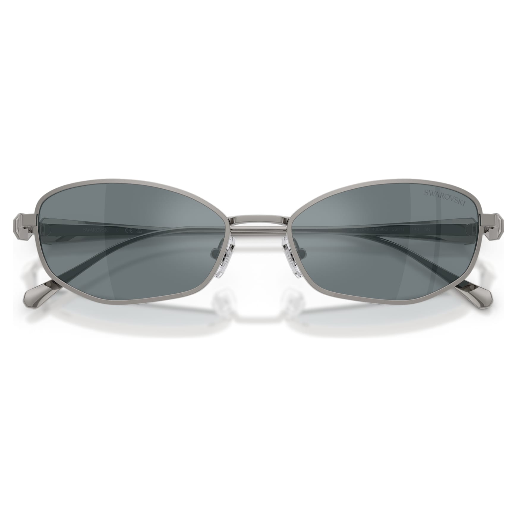 Sunglasses, Pillow shape, SK7042, Silver Tone by SWAROVSKI