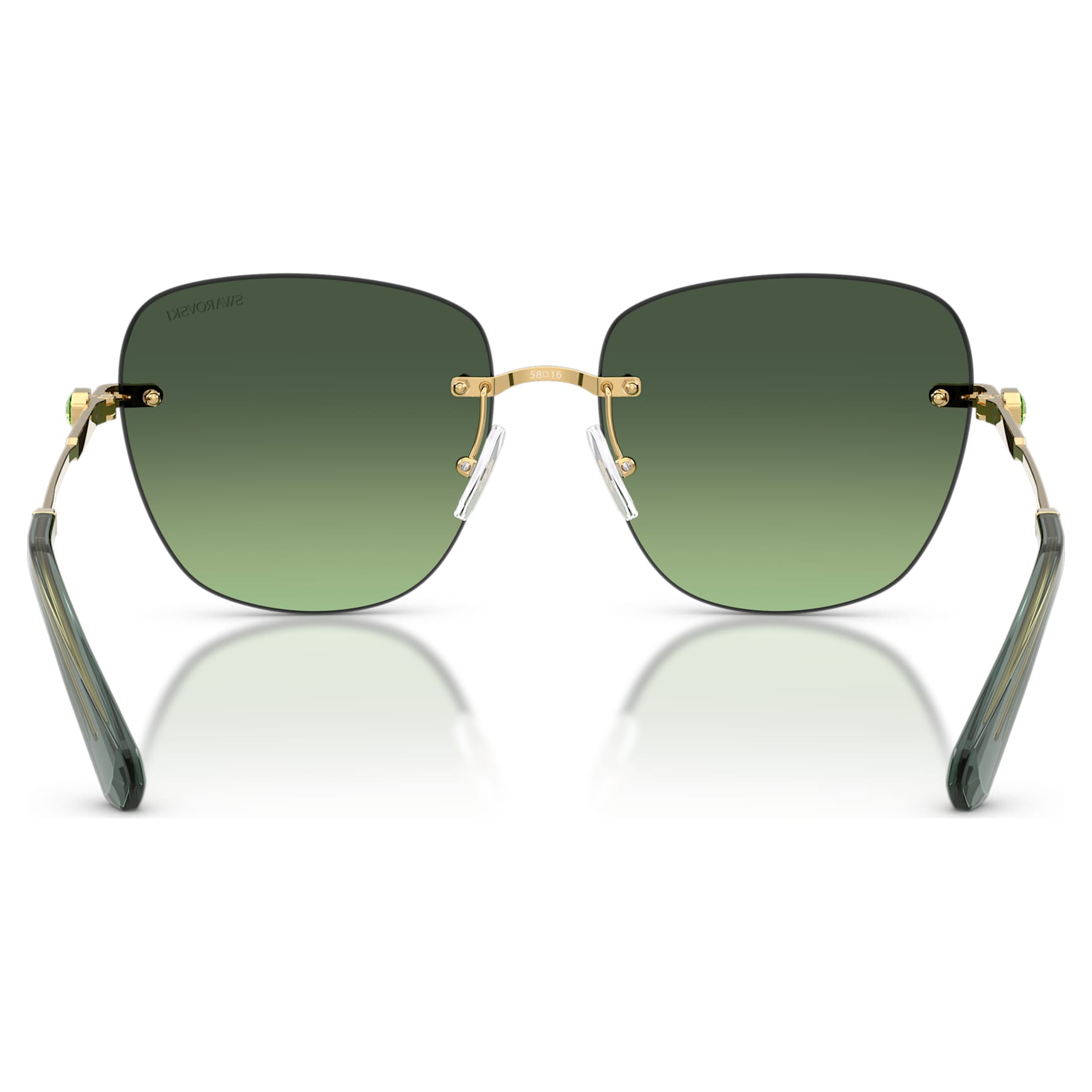 Sunglasses, Square shape, SK7043, Green by SWAROVSKI