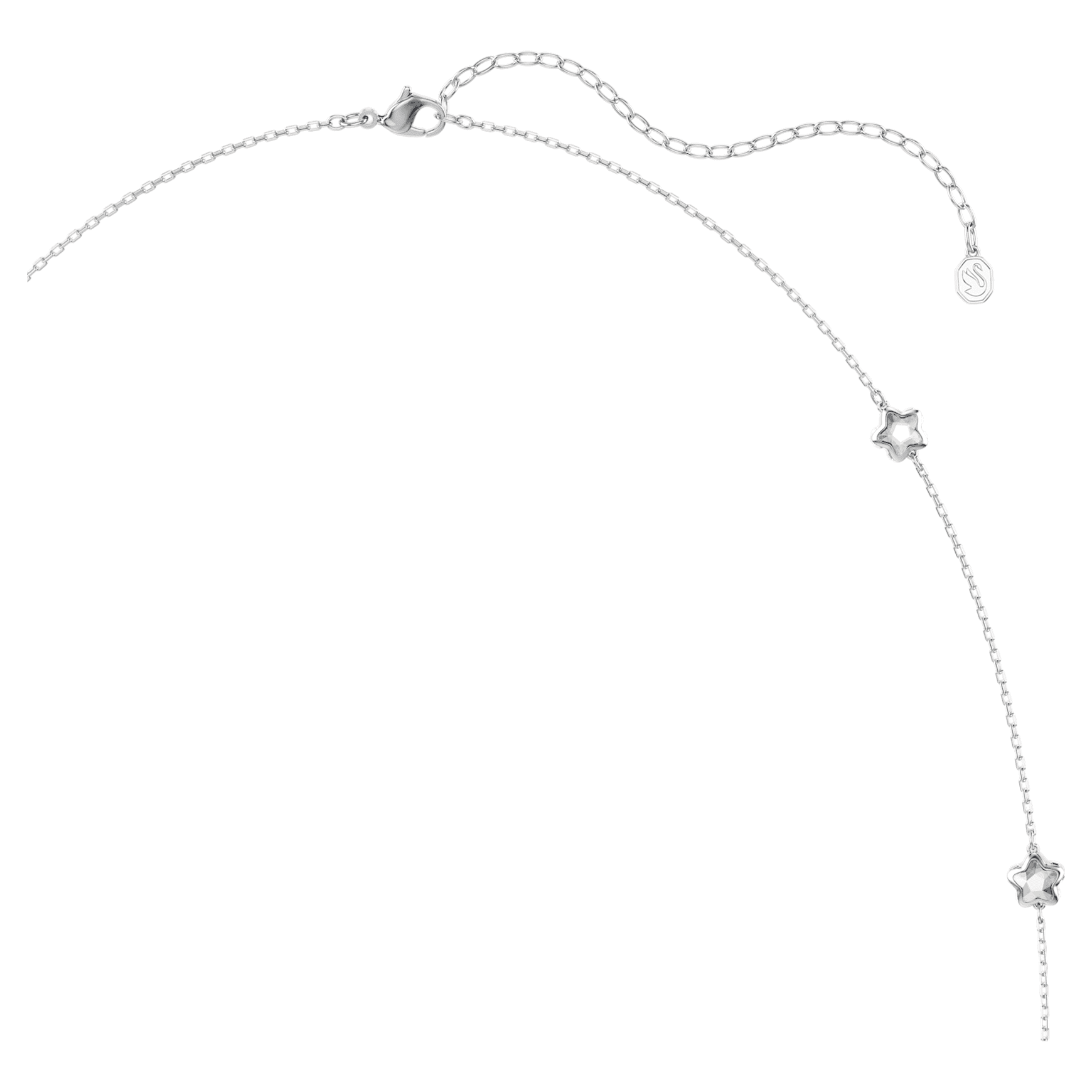 Chroma strandage, Star, White, Rhodium plated