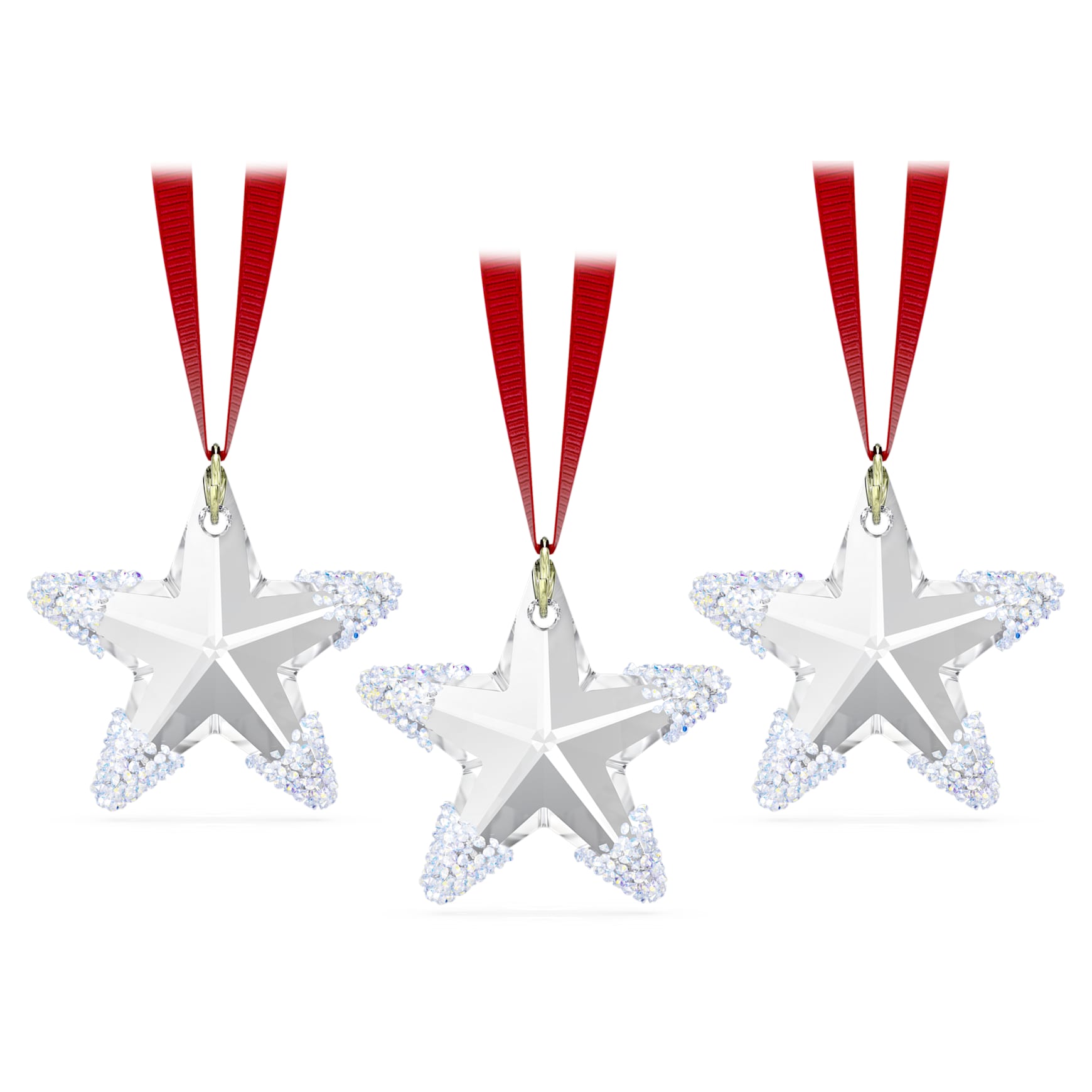 Exclusive Winter Star Ornament Set of 3, White