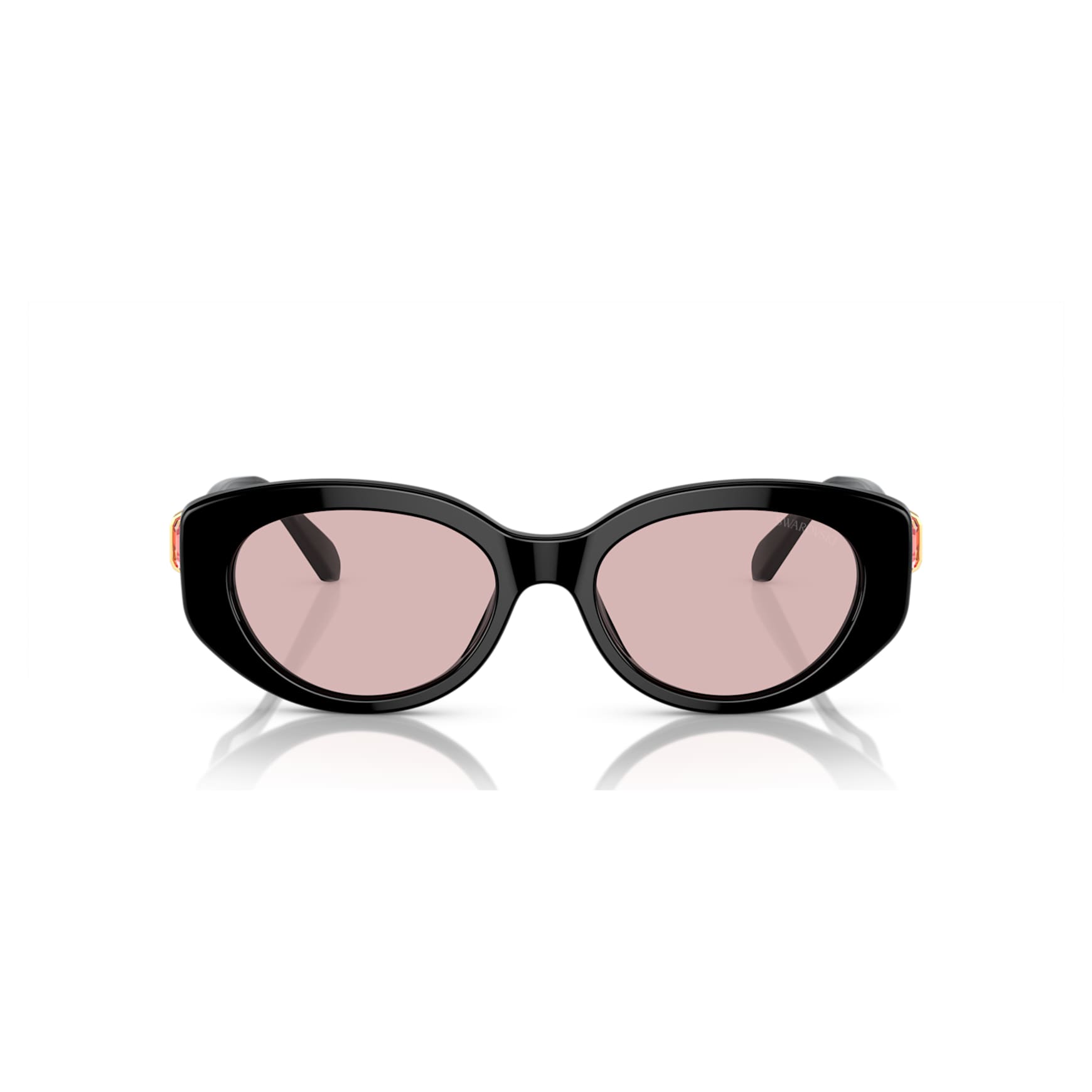 Sunglasses, Oval shape, SK6002, Black by SWAROVSKI