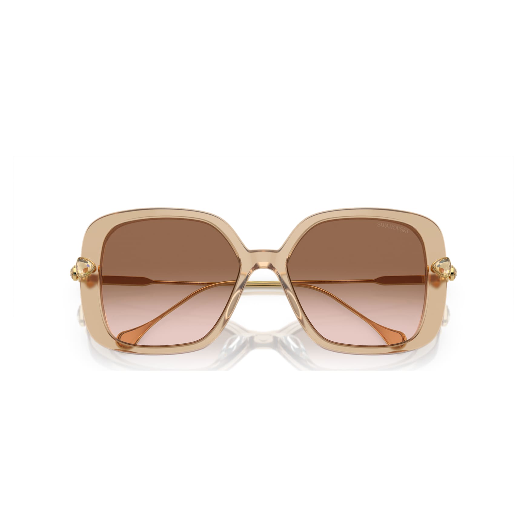 Sunglasses, Pillow shape, SK6011, Brown by SWAROVSKI