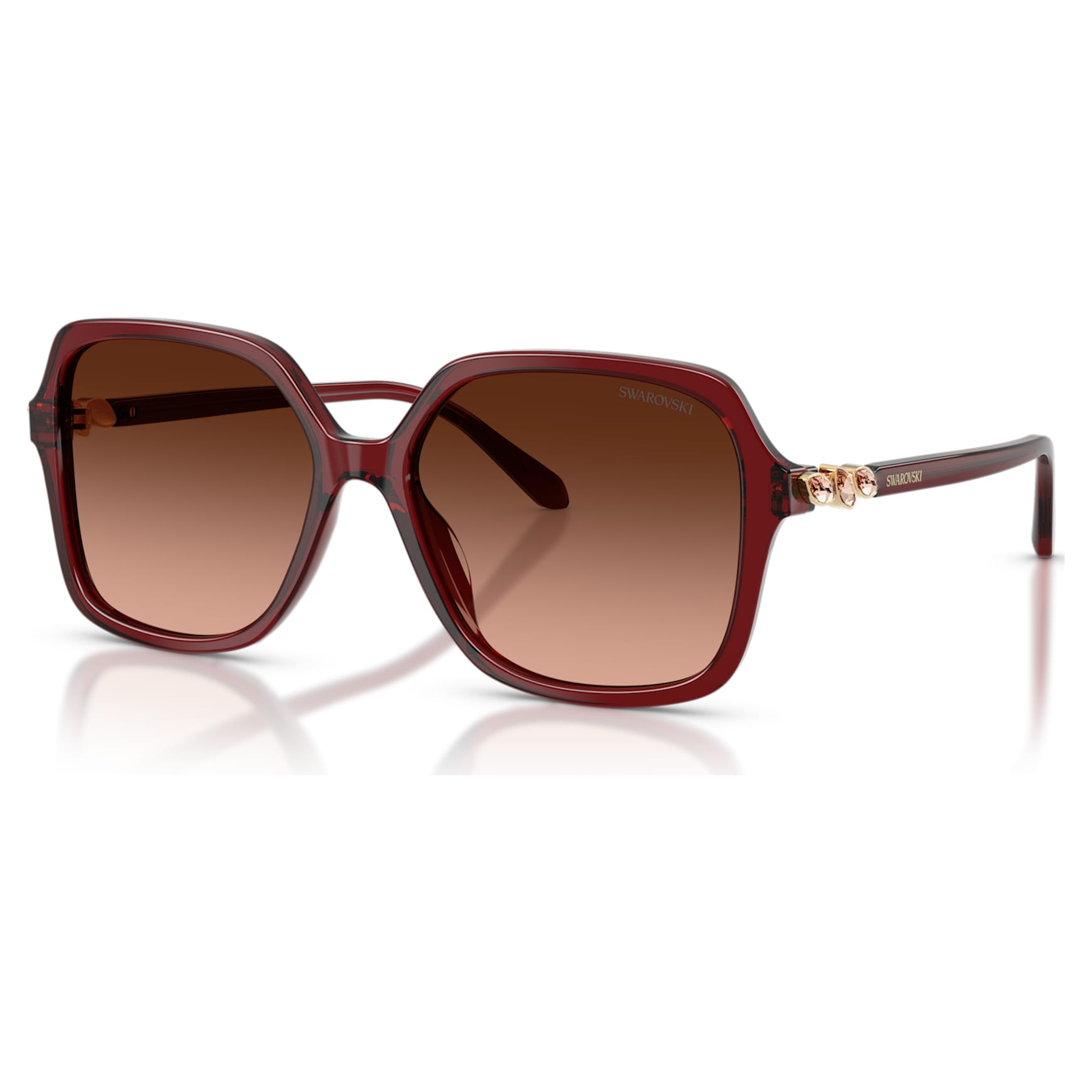 Sunglasses, Square shape, SK6067, Burgundy