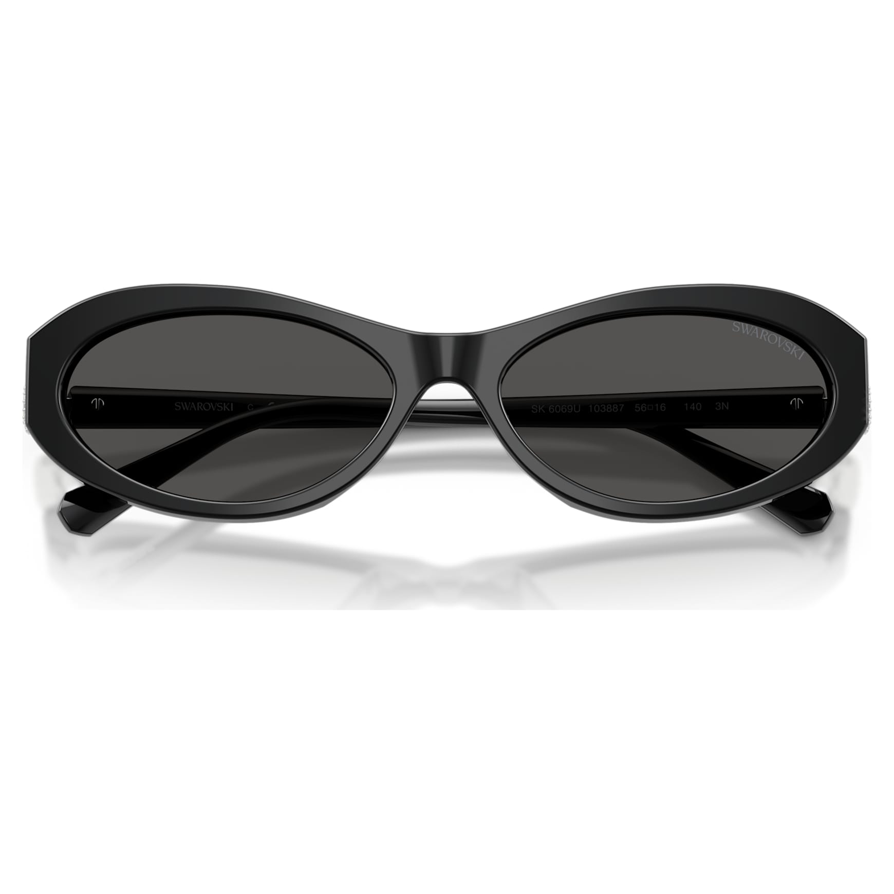 Sunglasses, Oval shape, SK6069, Black