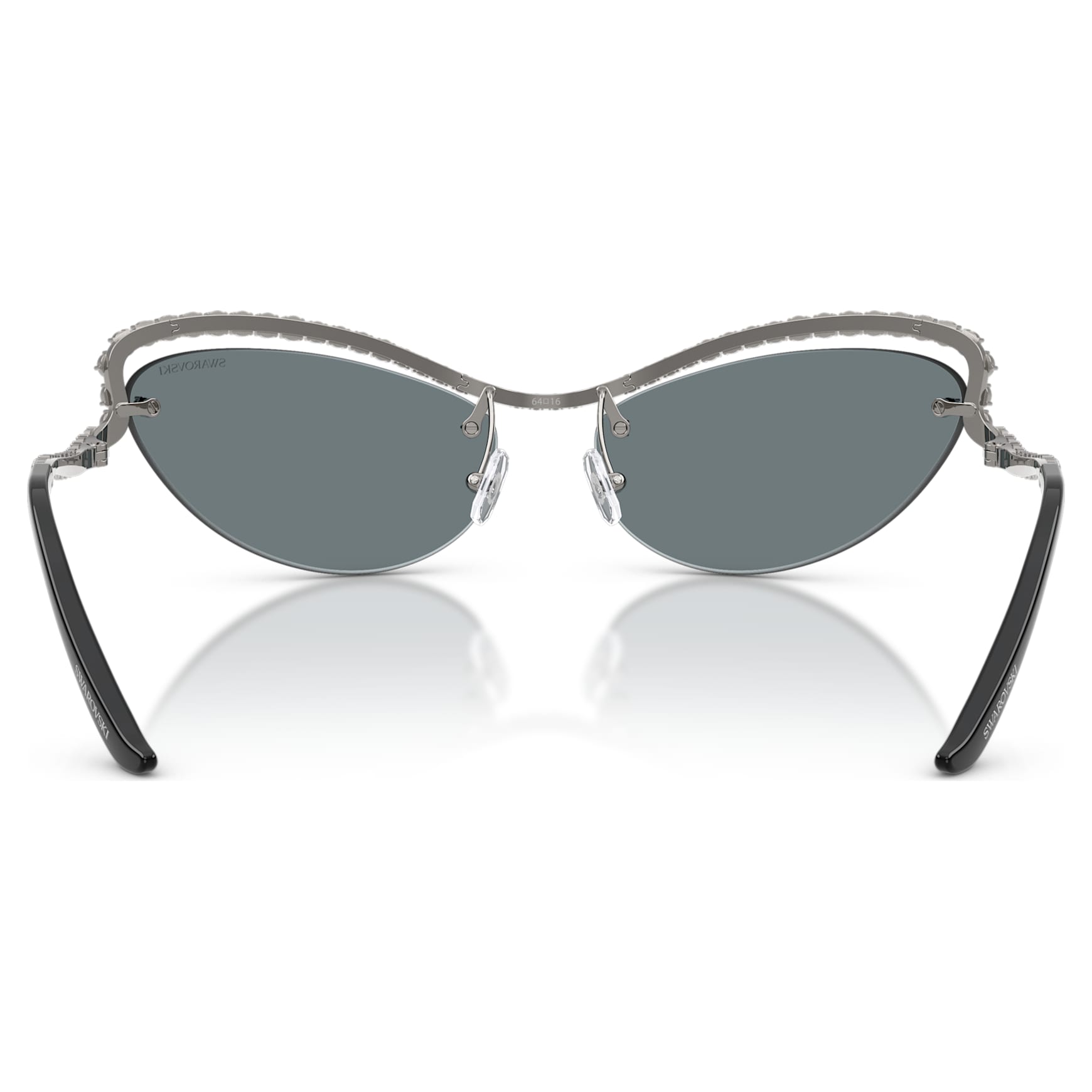 Sunglasses, Cat-eye shape, SK7048, Silver tone