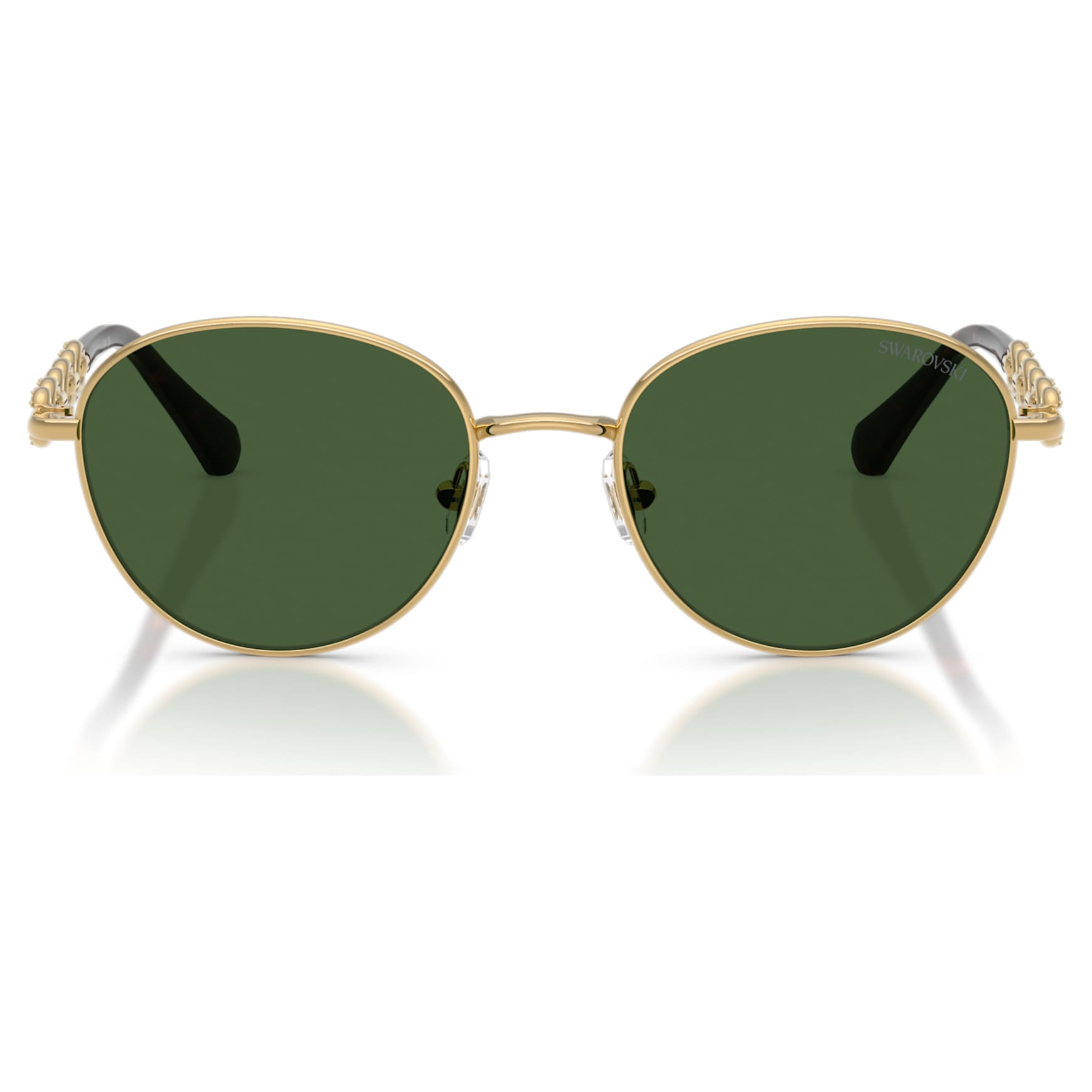 Sunglasses, Round shape, SK7049, Gold tone