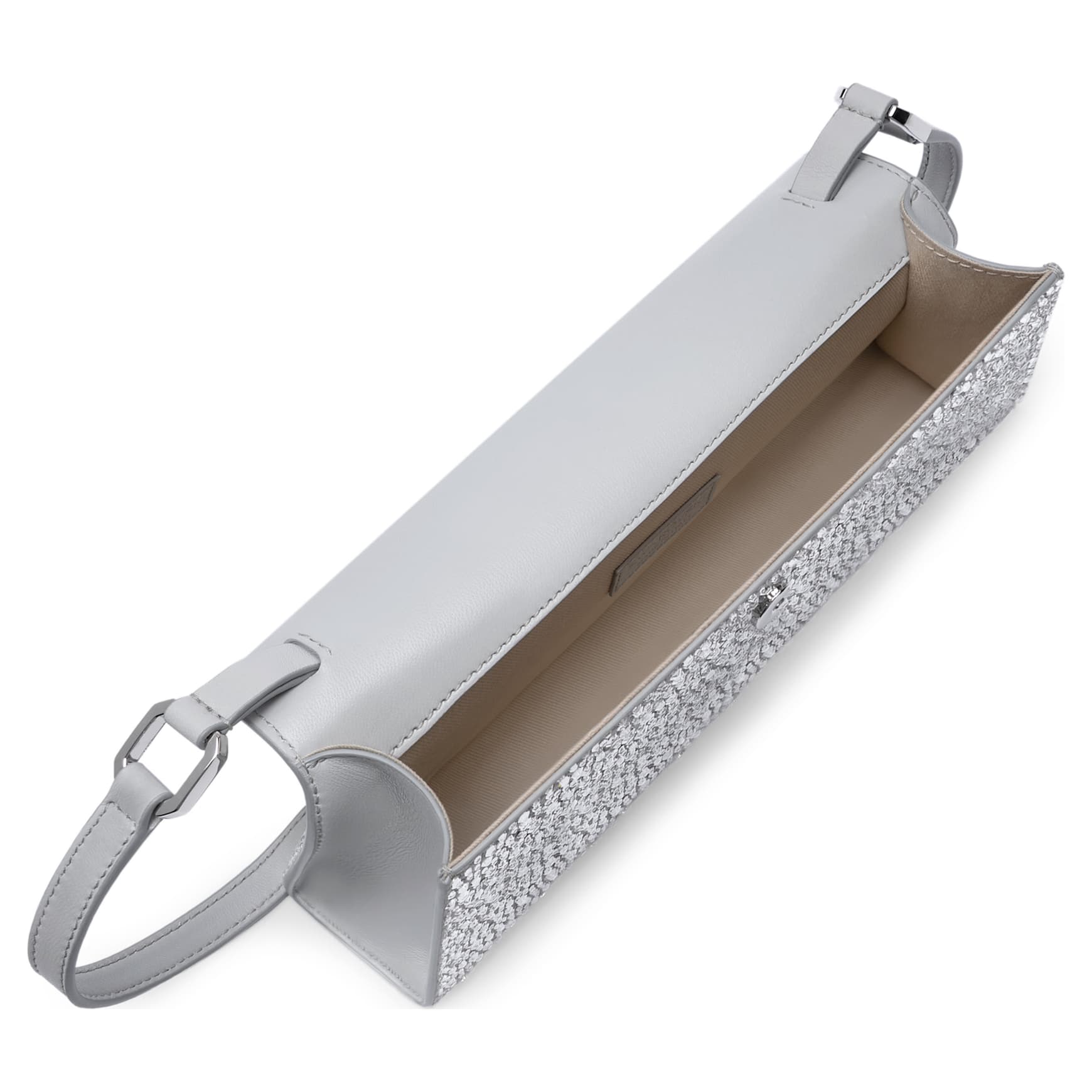Sublima bag, Crystals, Leather, Silver tone