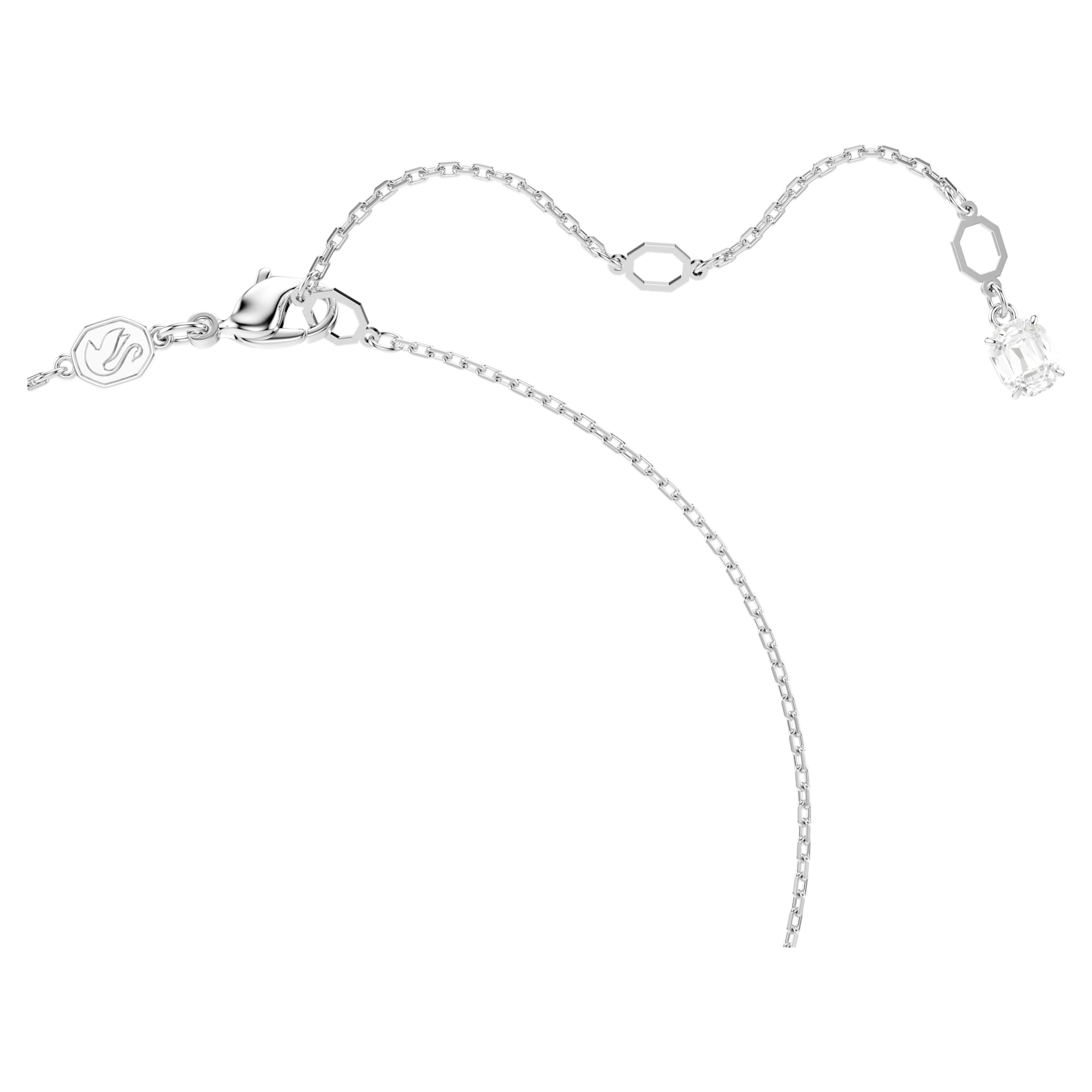 Stilla Attract pendant, Square cut, White, Rhodium plated | Jewelry ...