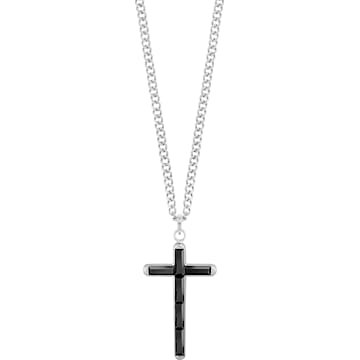 Pendente Govern Cross, nero, acciaio inossidabile - Swarovski, 5252386