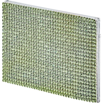 Marina Card holder, Green, Palladium plated - Swarovski, 5535439