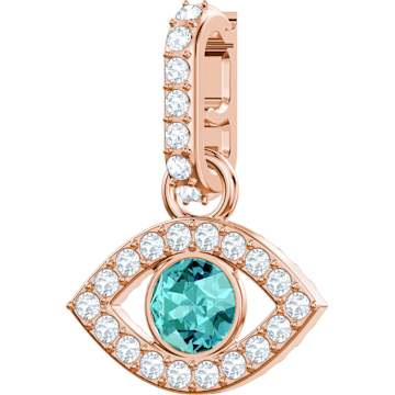 Swarovski Remix Collection Evil Eye Charm, Multi-colored, Rose-gold tone plated - Swarovski, 5434401