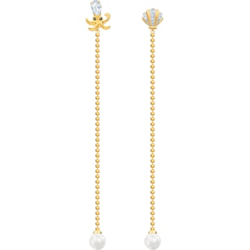 Boucles d'oreilles Ocean Octopus, multicolore, combinaison de métaux plaqués - Swarovski, 5462583