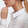 Prsten Attract, Kulatý výbrusx, Pavé, Bílá, Pokoveno rhodiem - Swarovski, 5032921