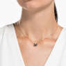 Colgante Swan, Cisne, Pequeño, Negro, Baño tono oro rosa - Swarovski, 5204133