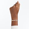 Náramek Tennis Angelic, Kulatý výbrusx, Pavé, Střední, Bílá, Pokoveno v růžovozlatém odstínu - Swarovski, 5240513