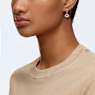 Symbolica hoop earrings, Evil eye, Blue, Rose gold-tone plated - Swarovski, 5425857