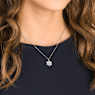 Magic pendant, Snowflake, White, Rhodium plated - Swarovski, 5428432