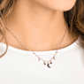 Symbolica necklace, Moon and star, Black, Rose gold-tone plated - Swarovski, 5429737