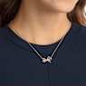 Pendentif Lifelong Bow, Nœud, Blanc, Finition mix de métal - Swarovski, 5440636