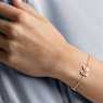 Dazzling Swan Armband, Magnetischer Verschluss, Schwan, Rosa, Roségold-Legierungsschicht - Swarovski, 5472271