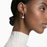 Swarovski Sparkling Dance drop earrings, Round cut, White, Rose gold-tone plated - Swarovski, 5504753